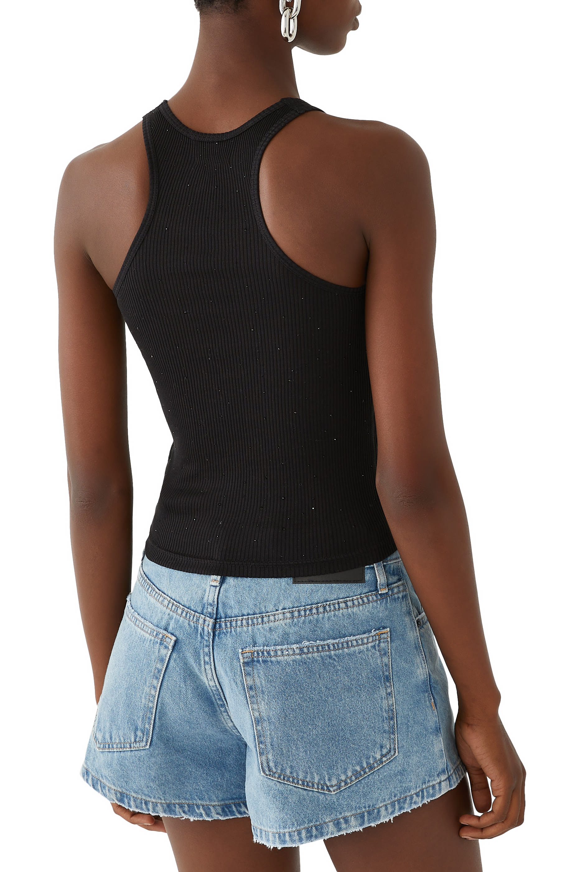 Crystal Hotfix Racer Tank Top