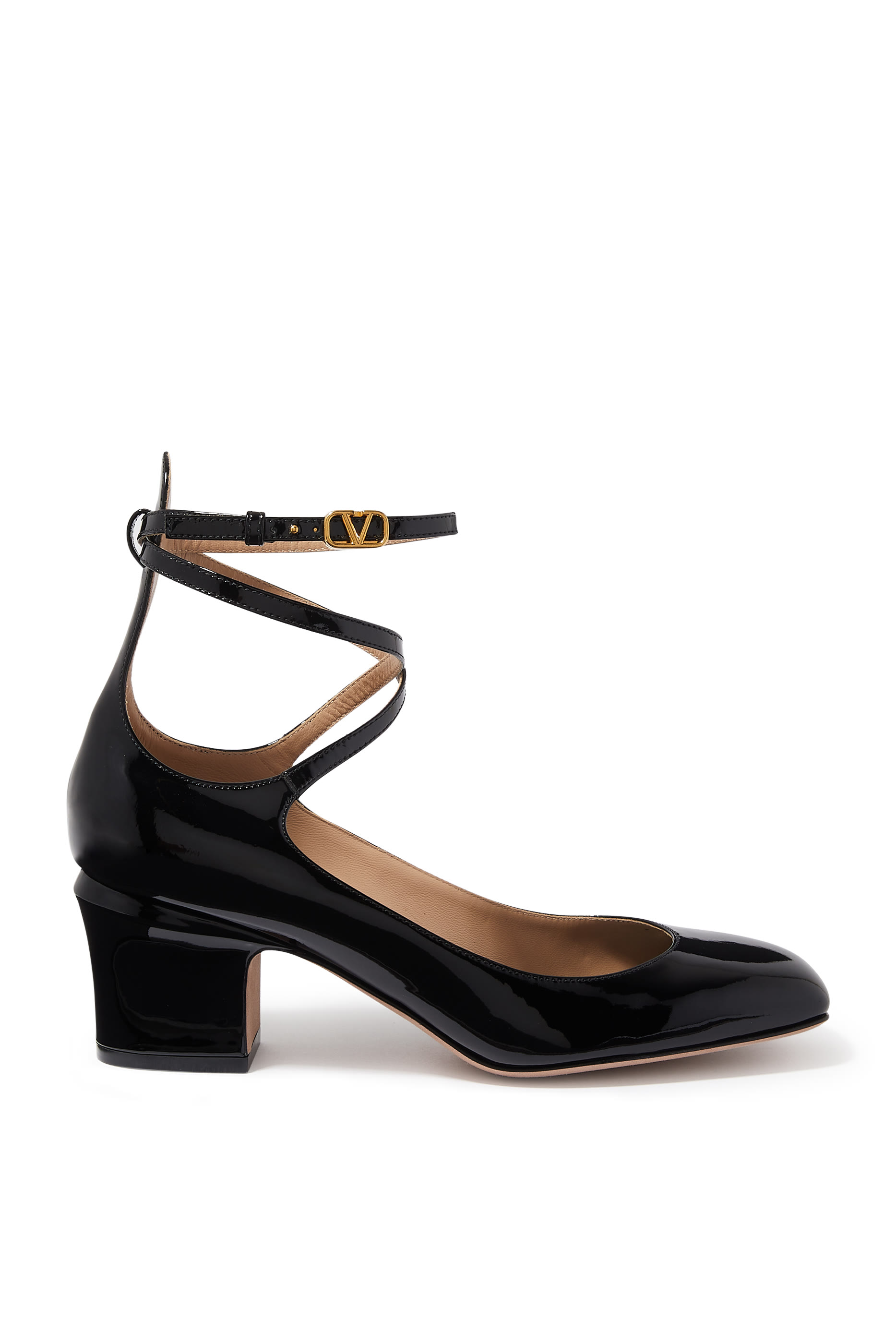  Tan-Go 60 Patent Leather Pumps