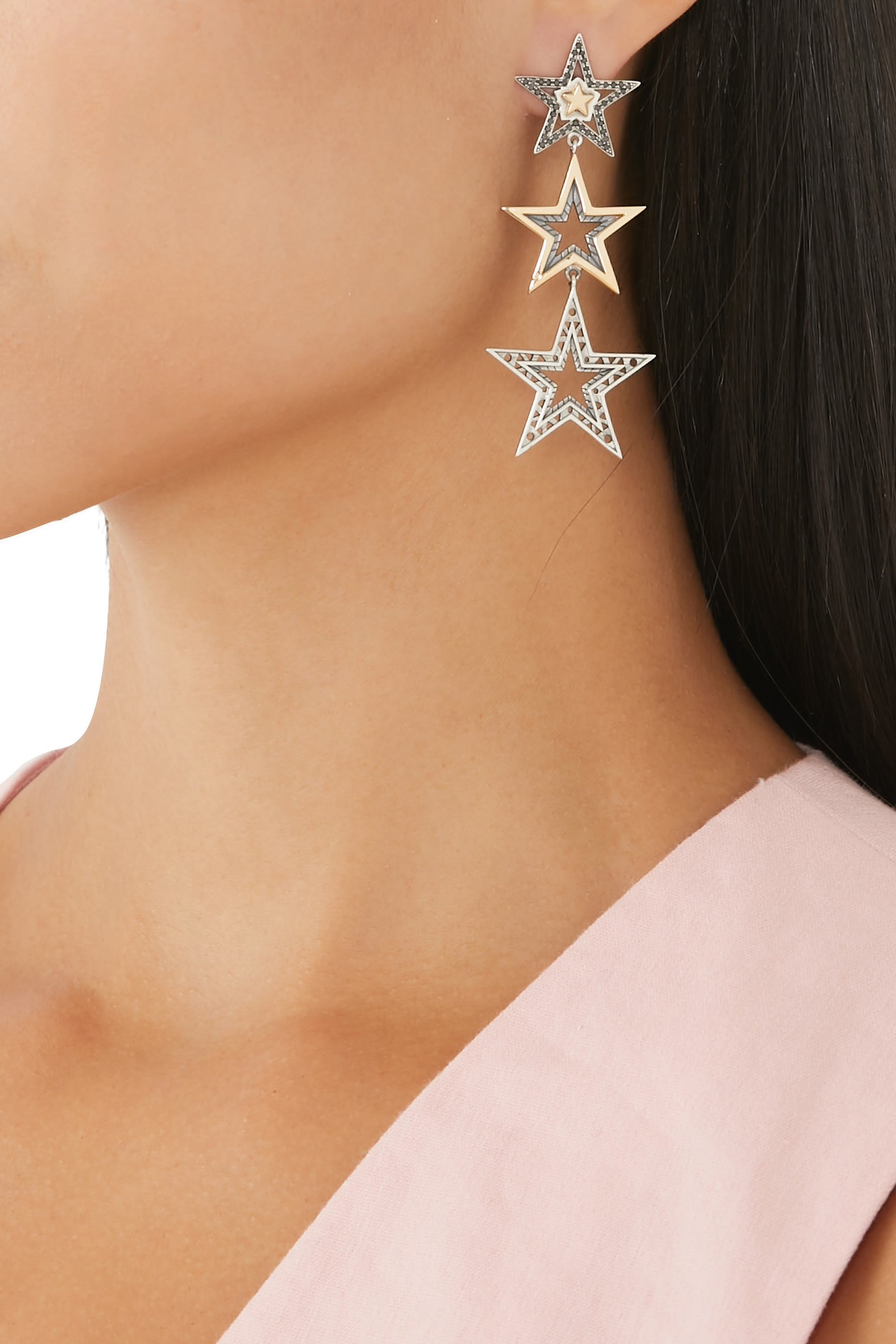 3-Star Earrings