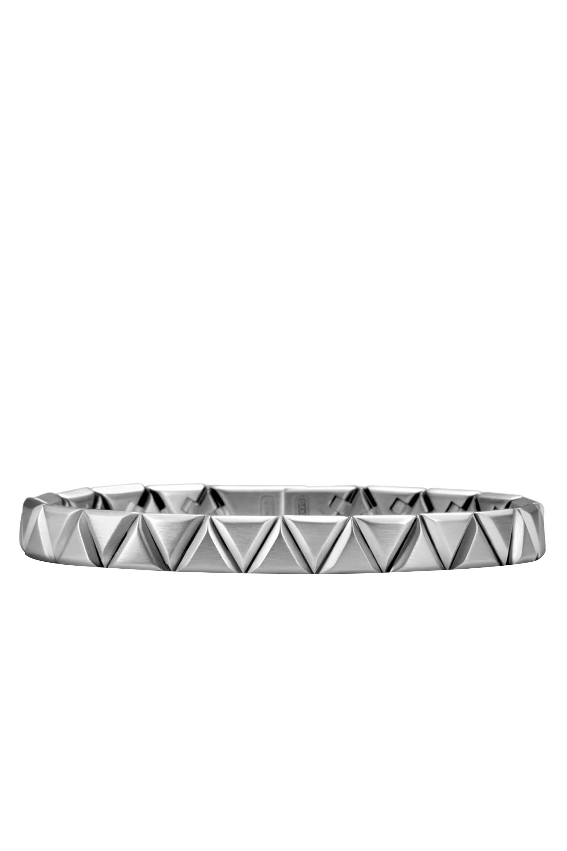 Faceted Link Triangle Bracelet