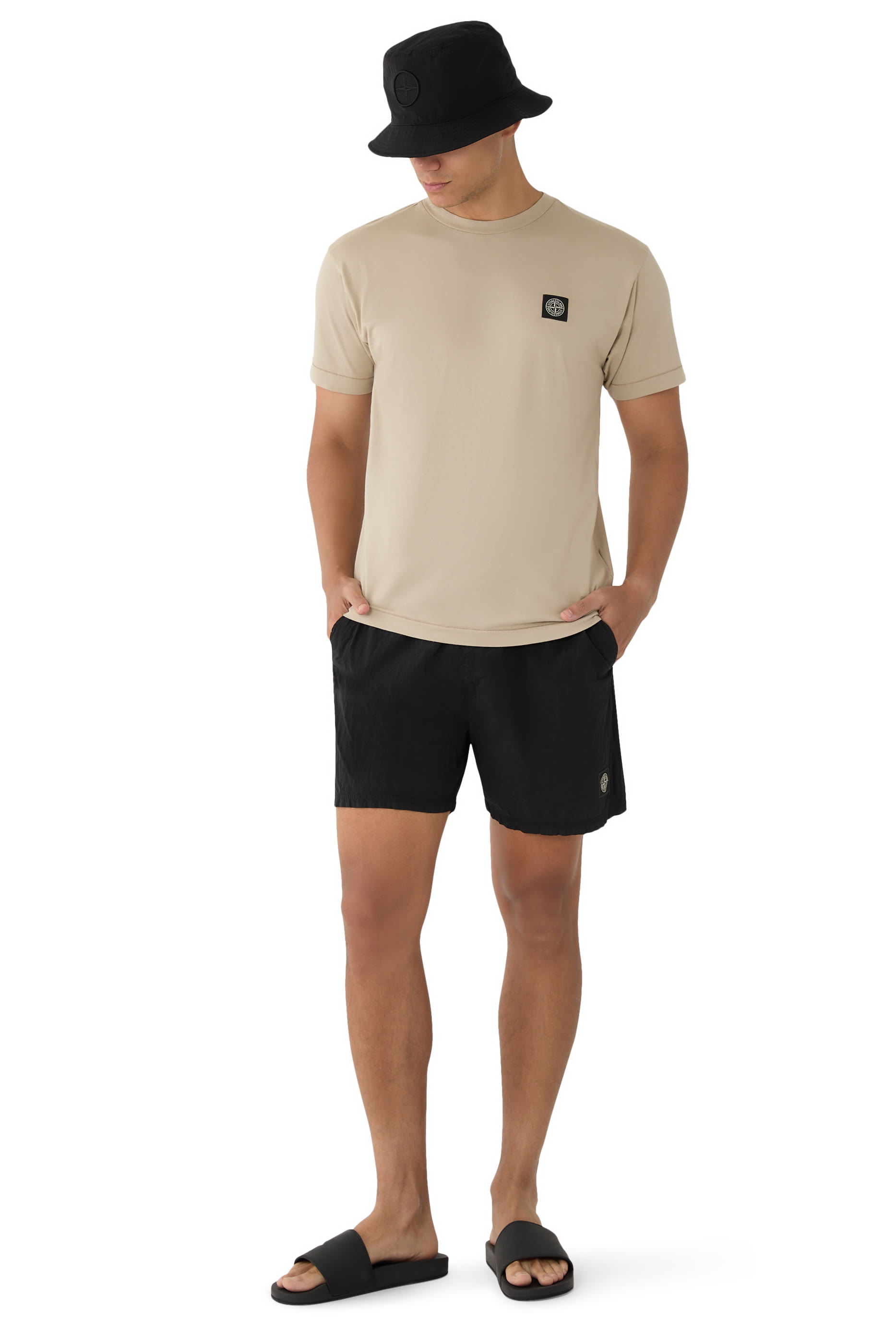 Compass Nylon Metal In ECONYL® Swim Shorts