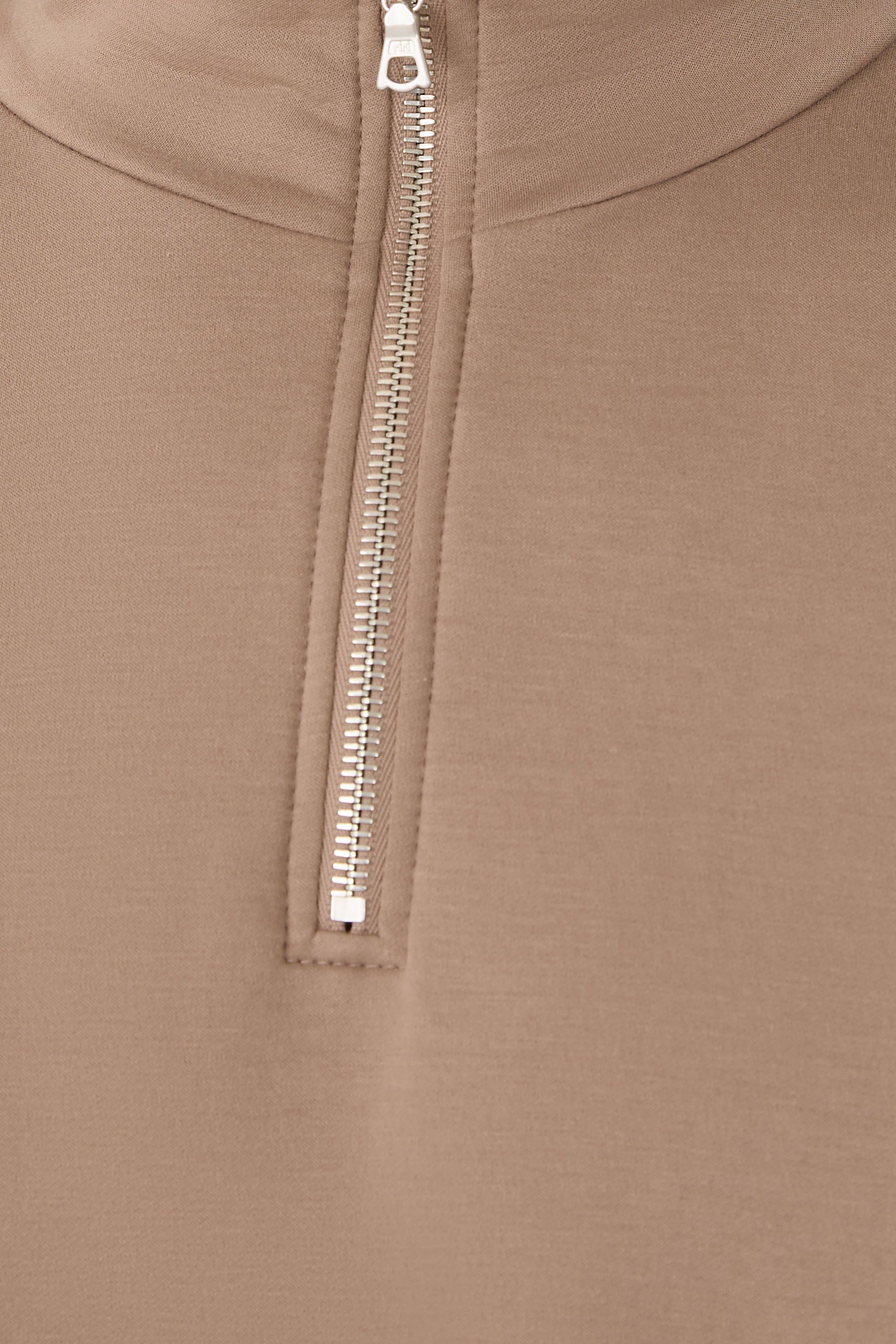 Elastic High Gauge Sweat Half Zip Polo