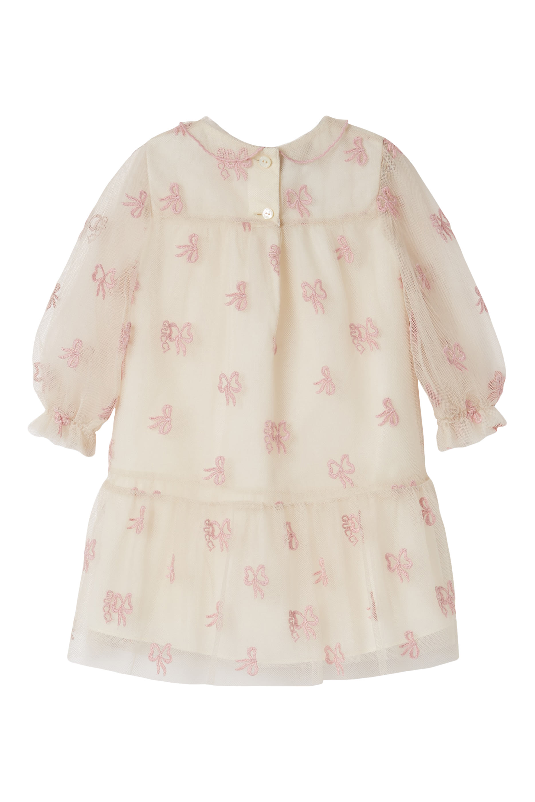 Kids Embroidered Tulle Dress