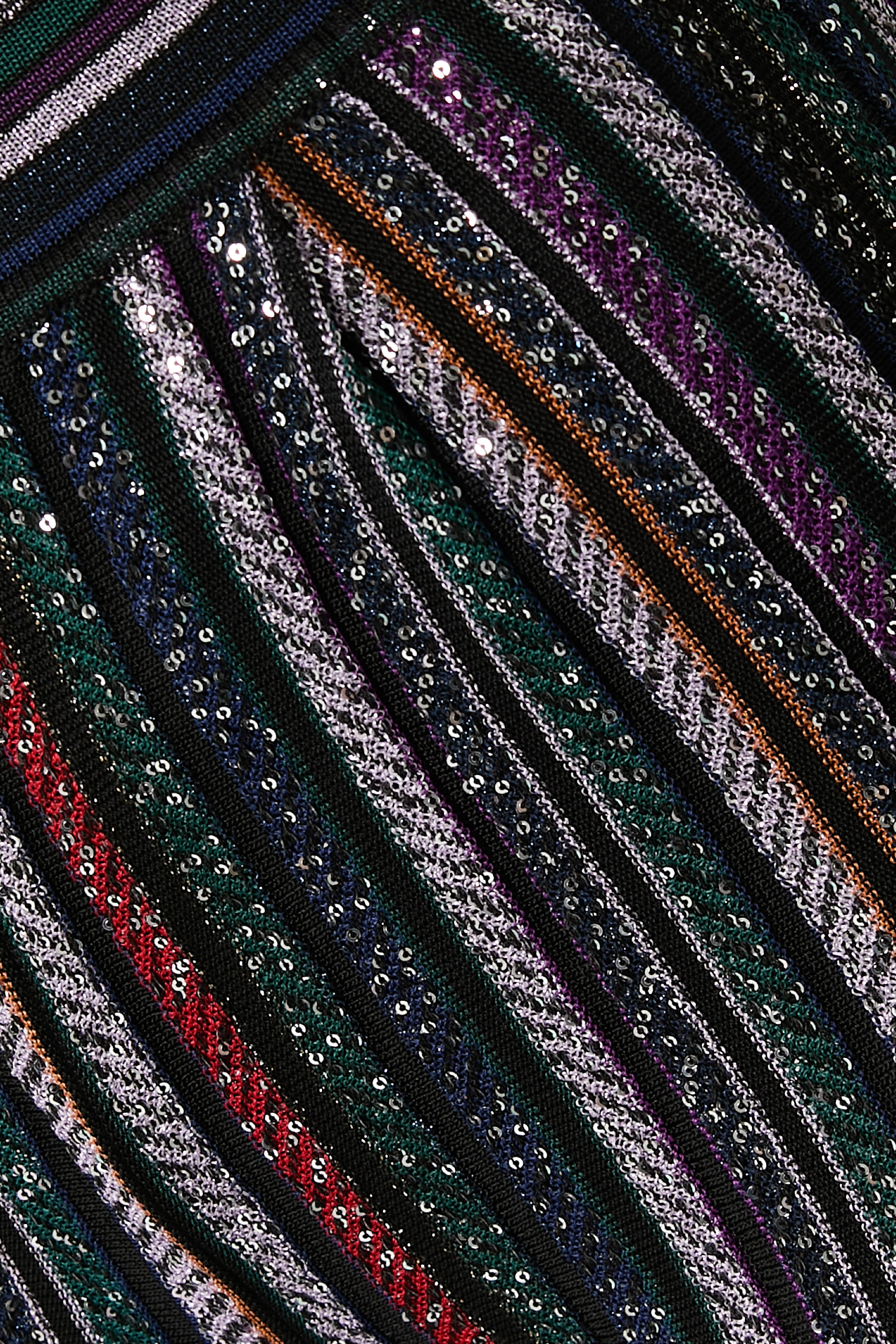 Long Pants in Herringbone Stripe Knit