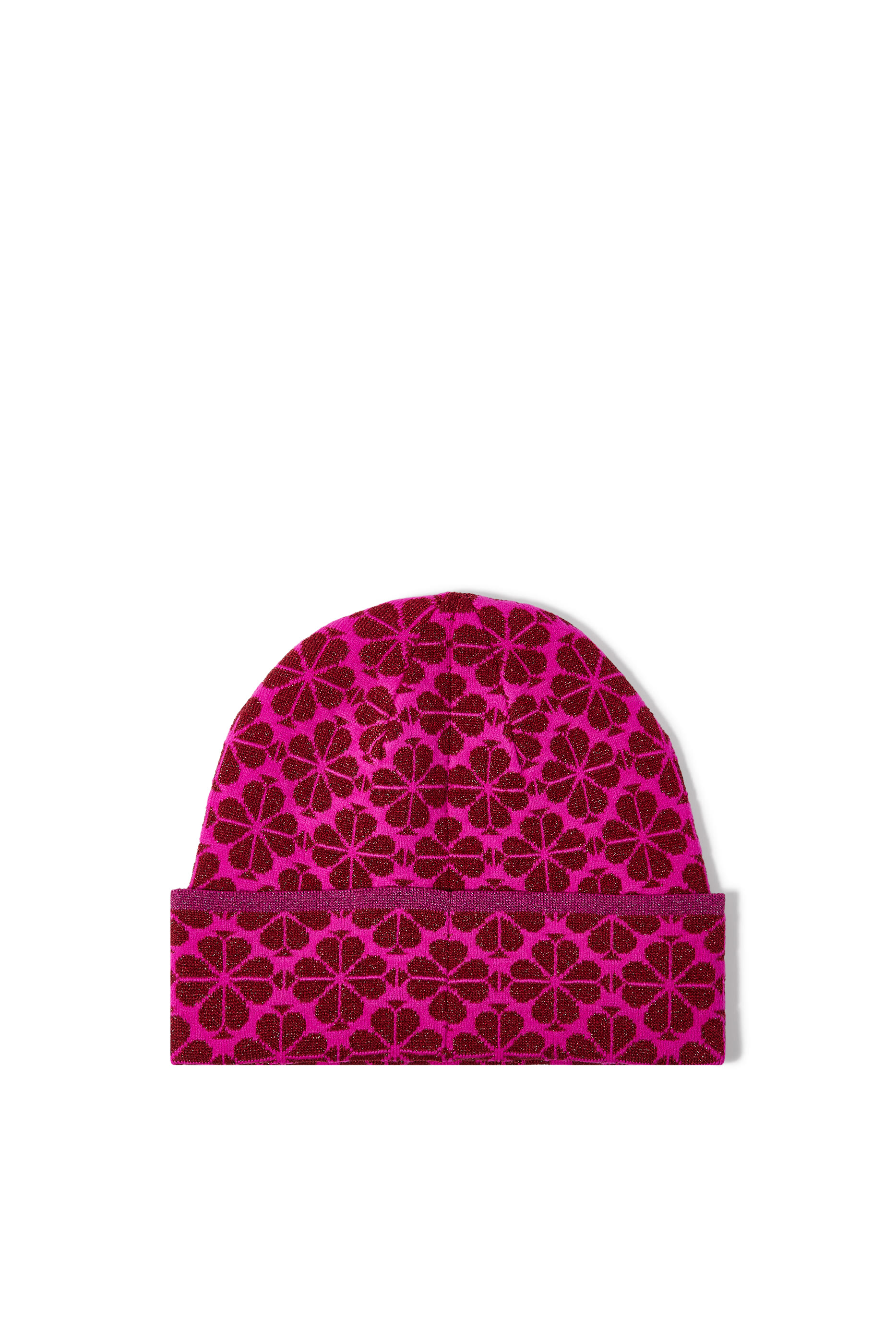 Spade Flower Metallic Beanie