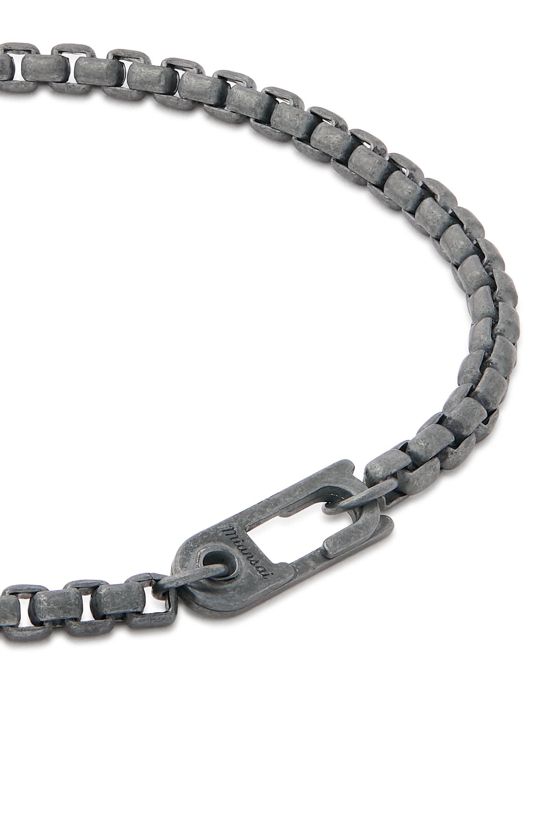  Annex Venetian Chain Bracelet, Oxidized Sterling Silver