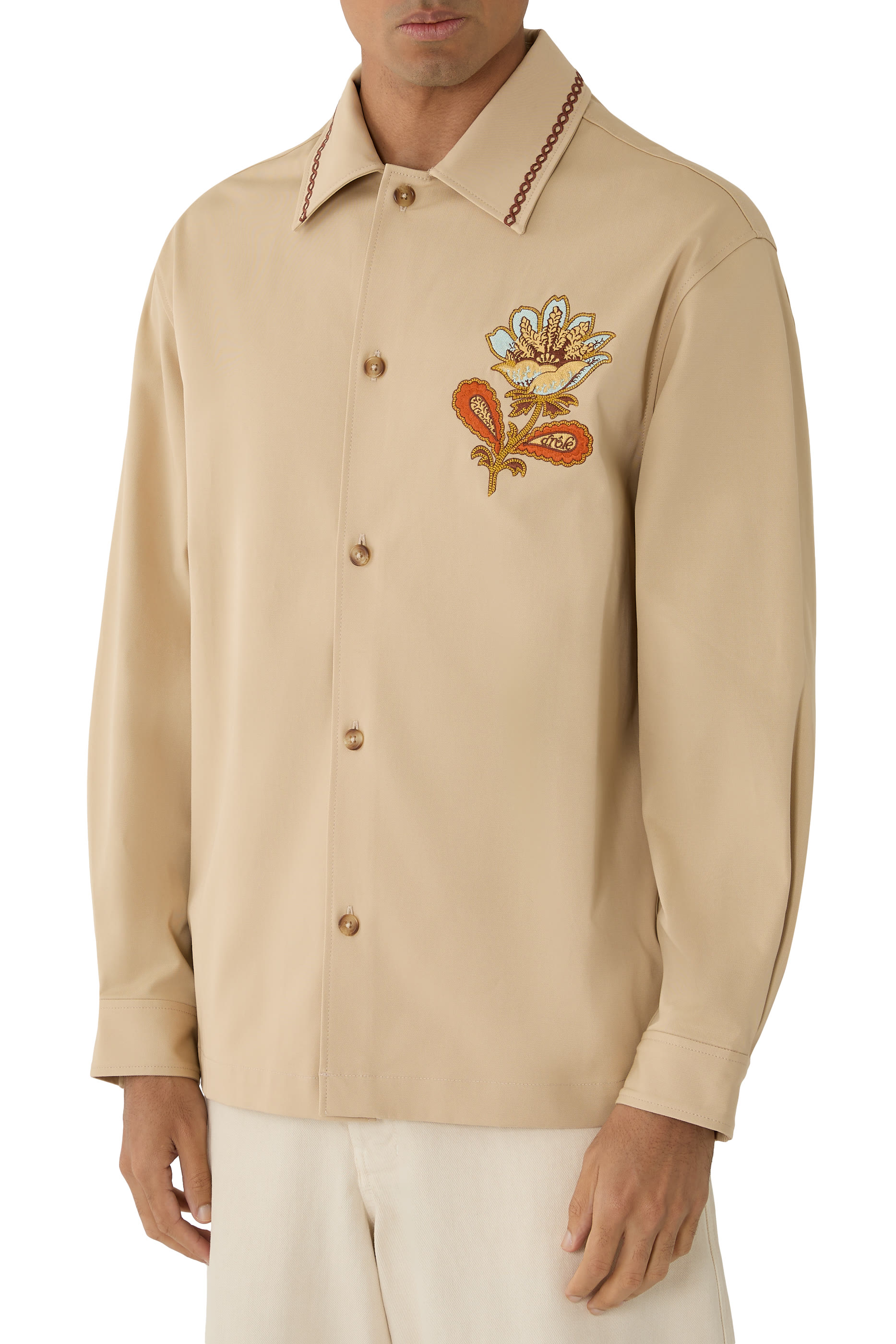 La Surchemise Brodée Fleur