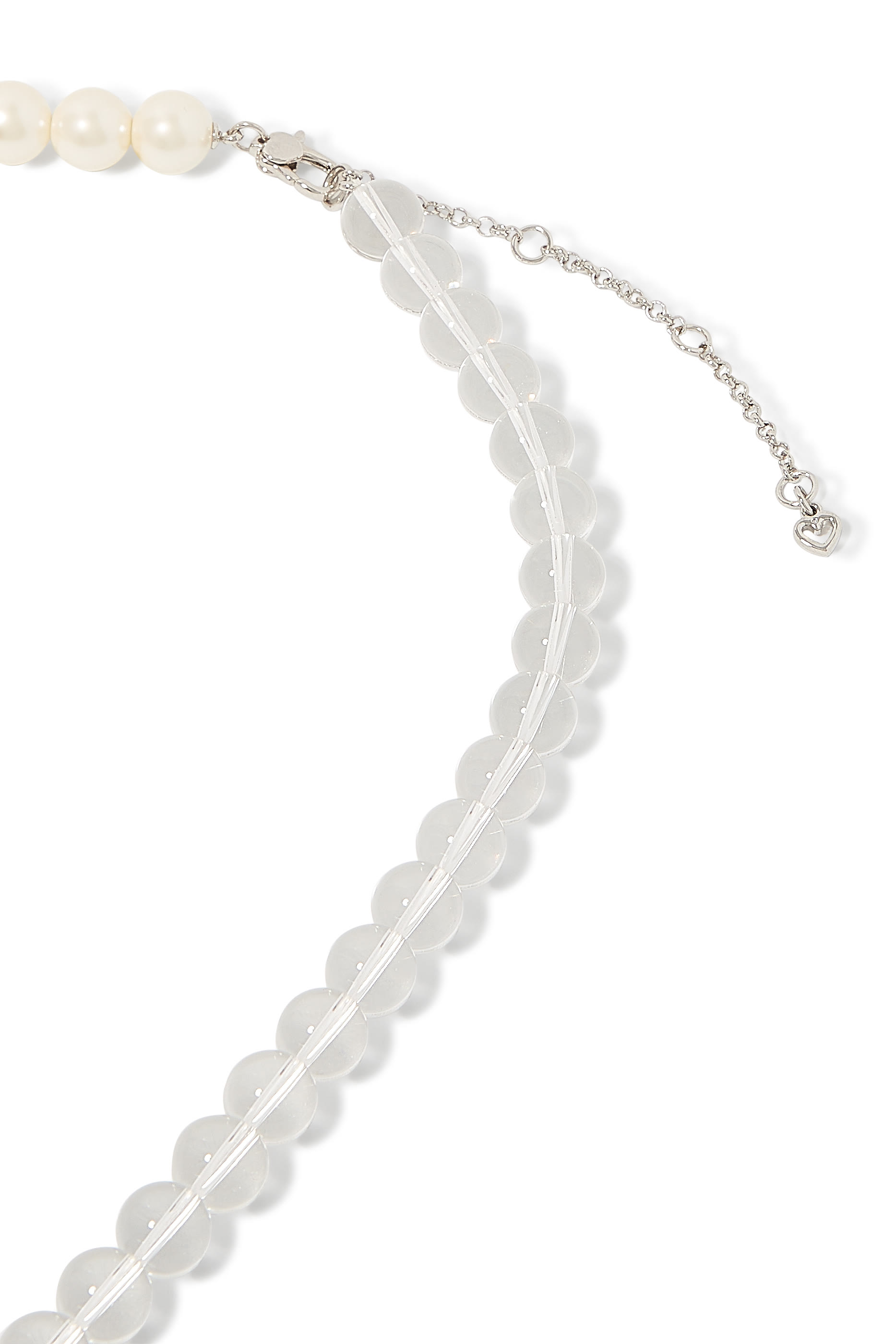 Two-Toned Necklace, Plated Metal & Enamel