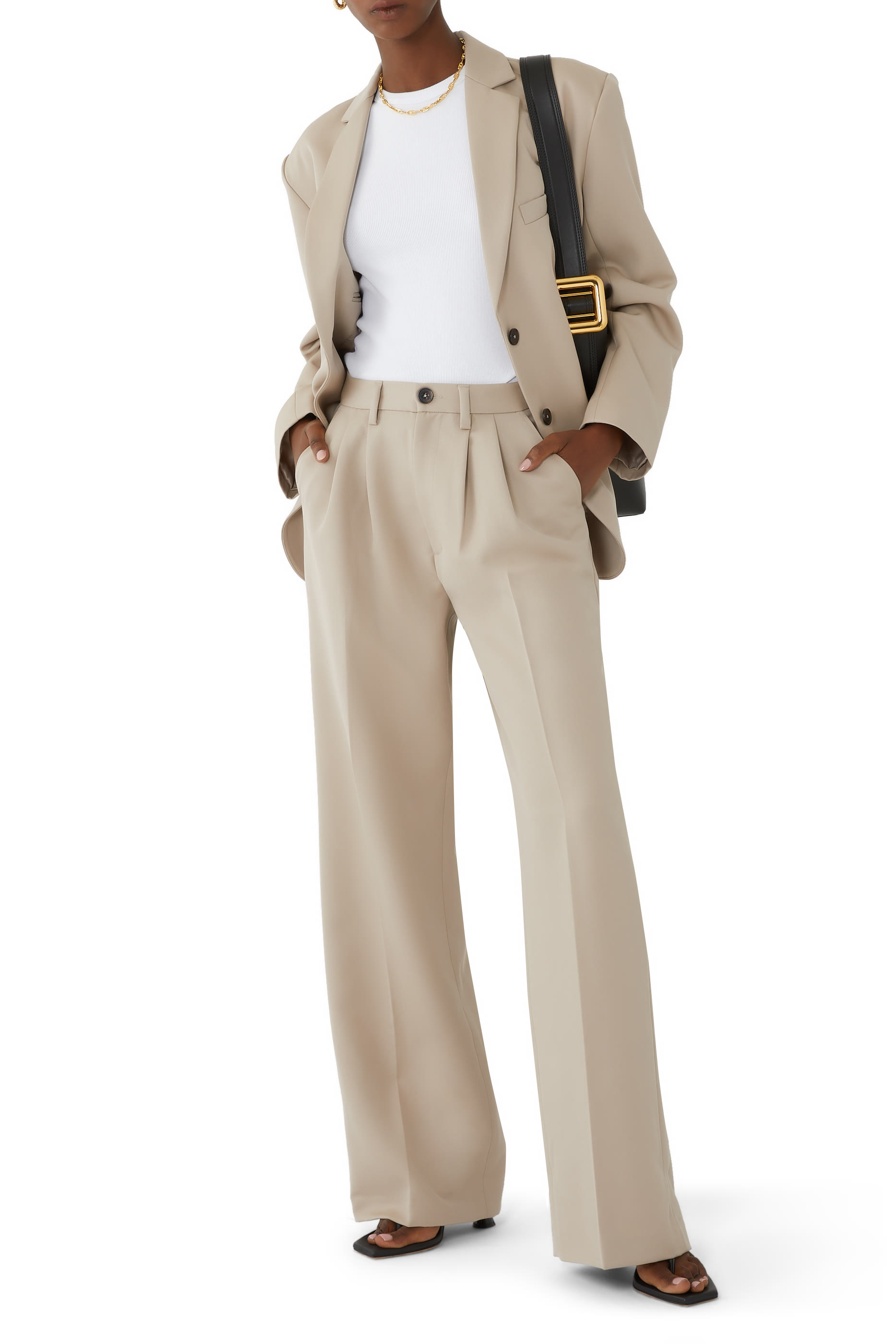 Carrie High-Rise Wide-Leg Pants