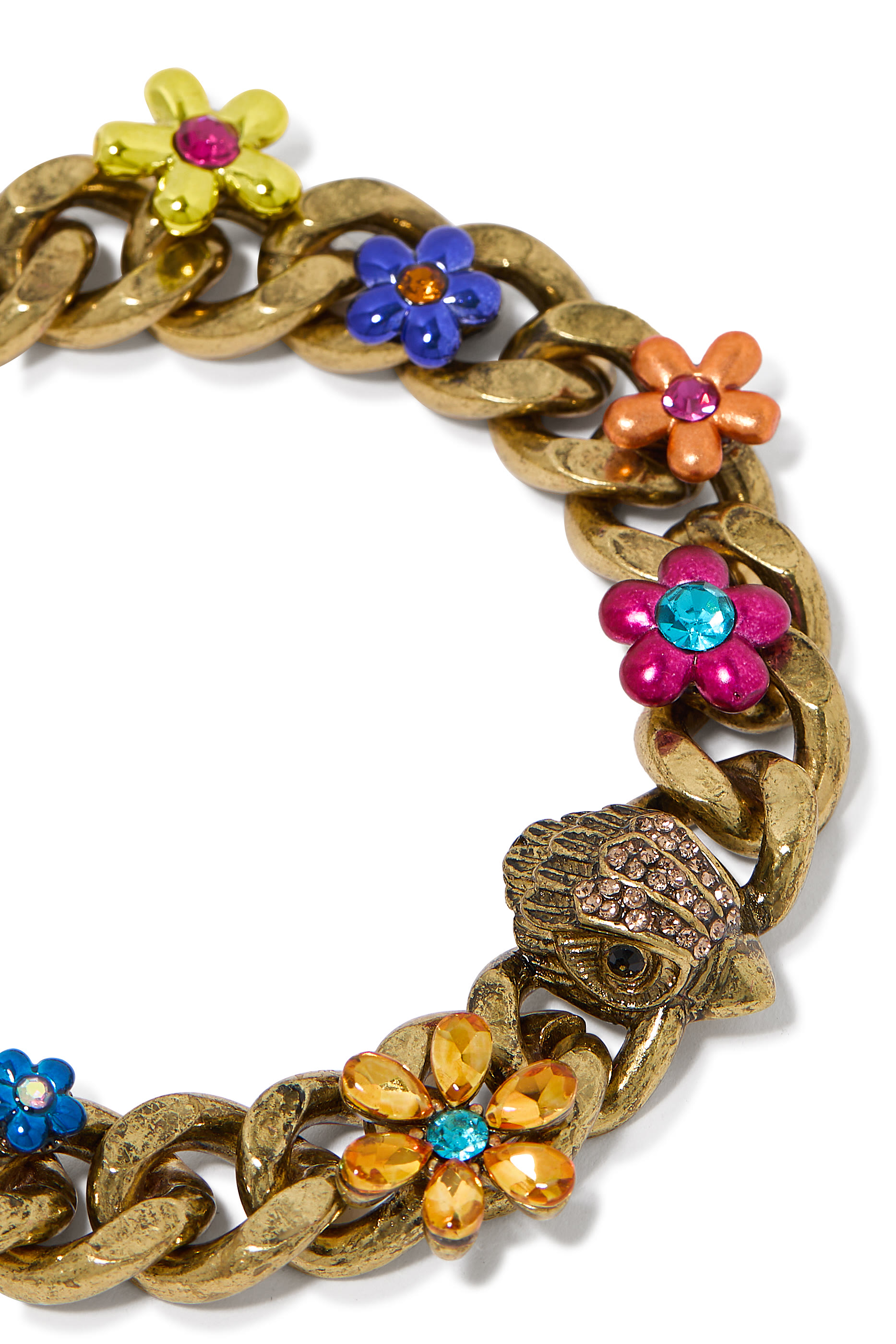 Floral Eagle Bracelet, Brass