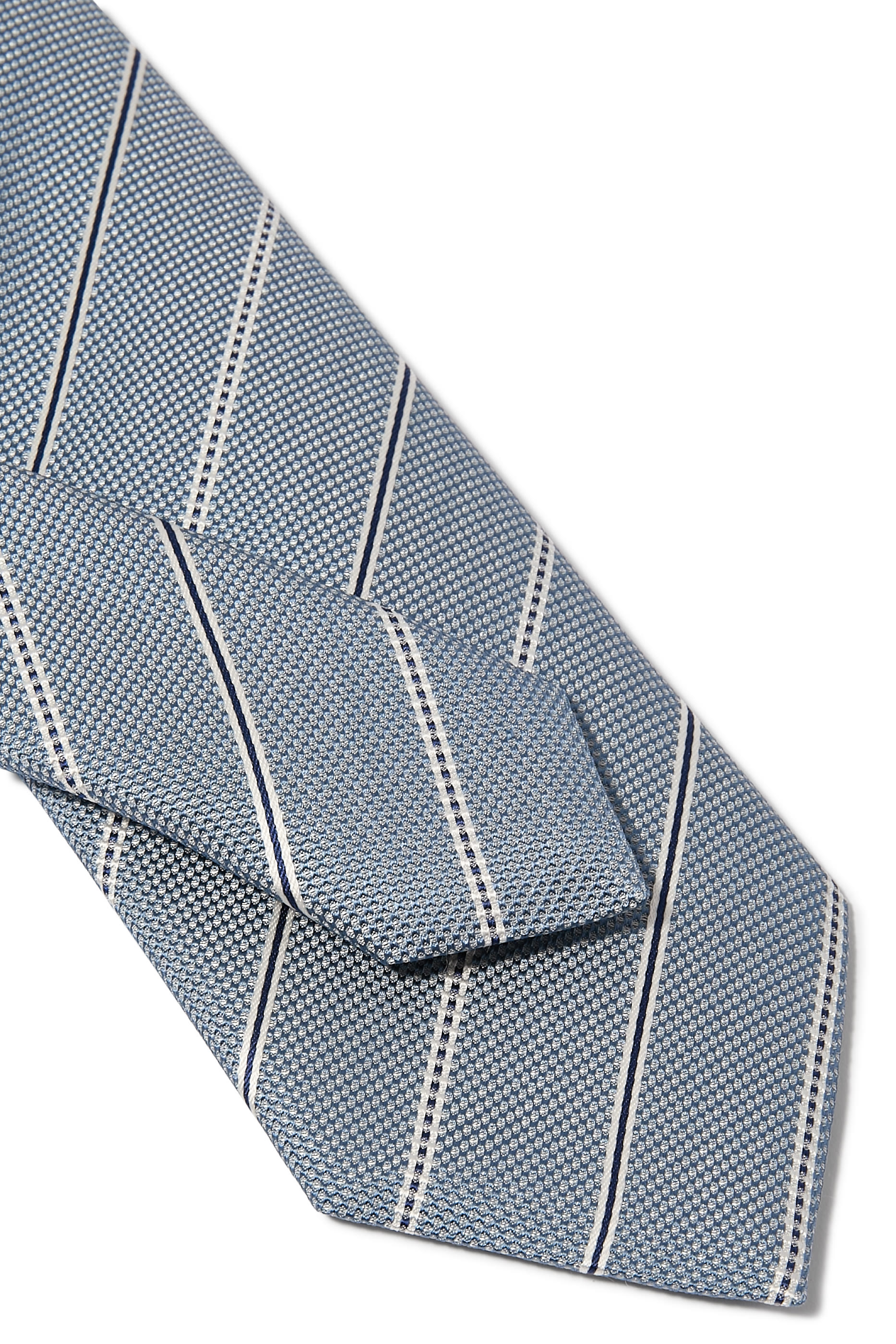 Jacquard Pattern Silk-Blend Tie