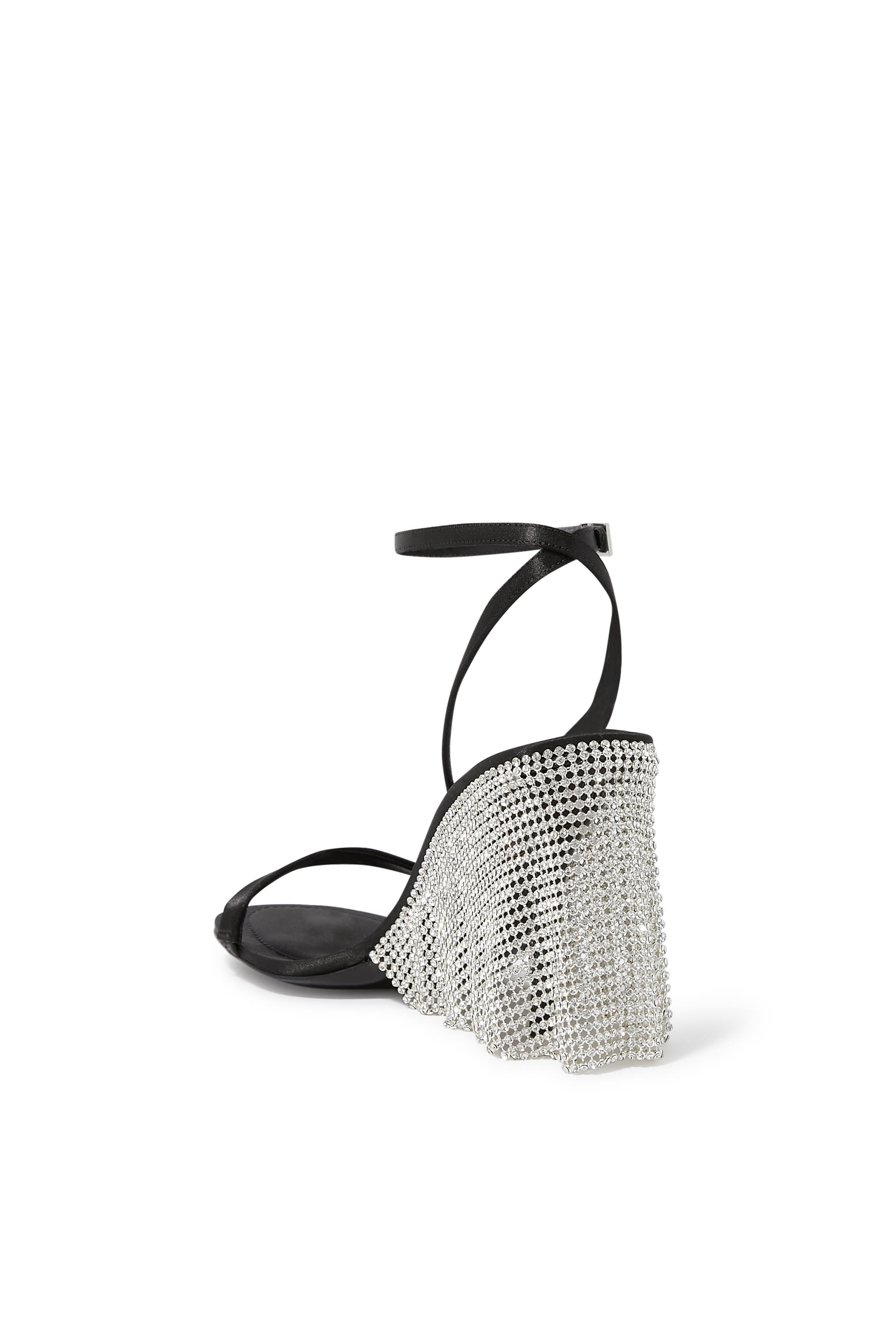 Tulle 90 Slingback Pumps with Ankle Strap