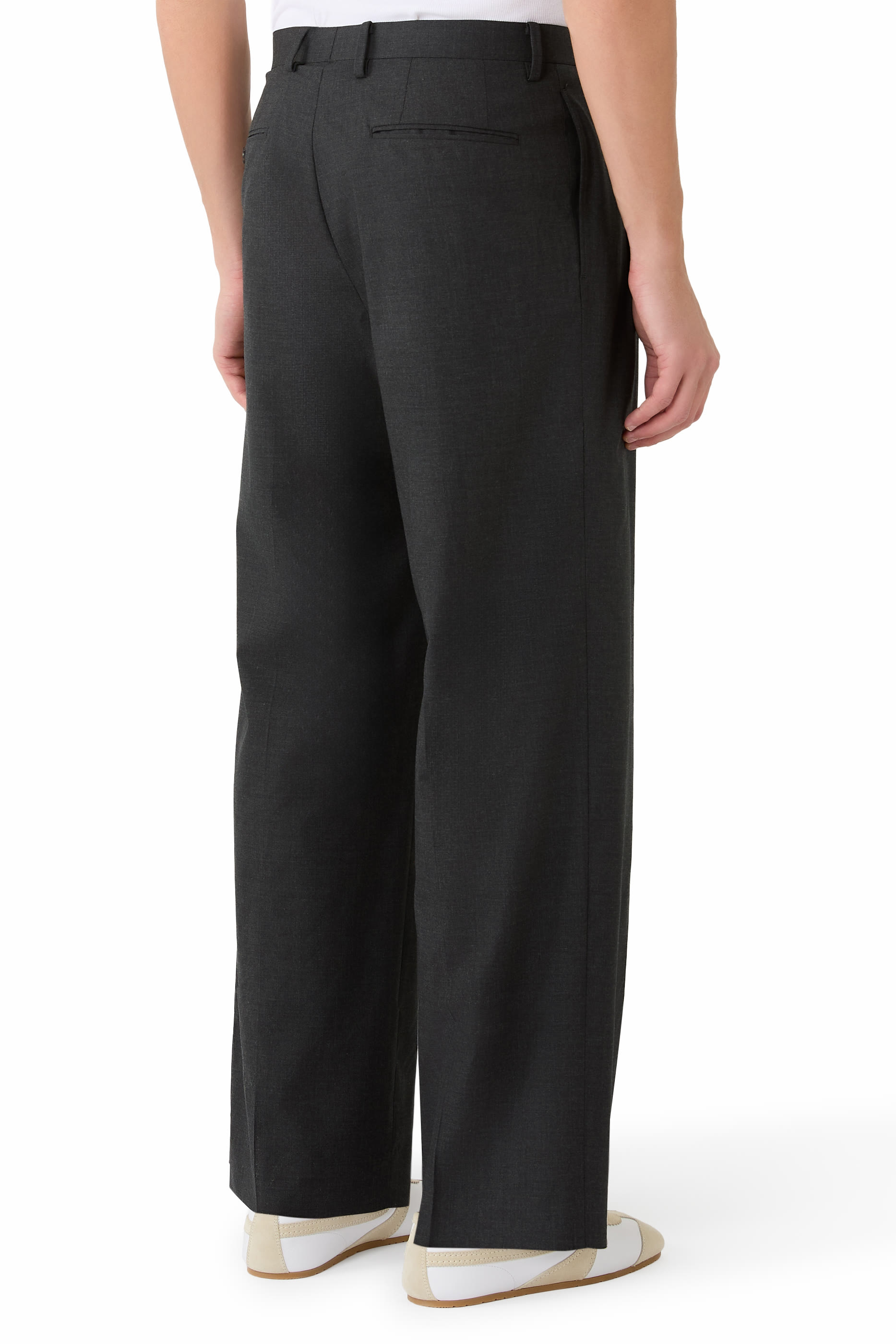 Ultra Fine Tropical Wool Two-Tuck Slacks 