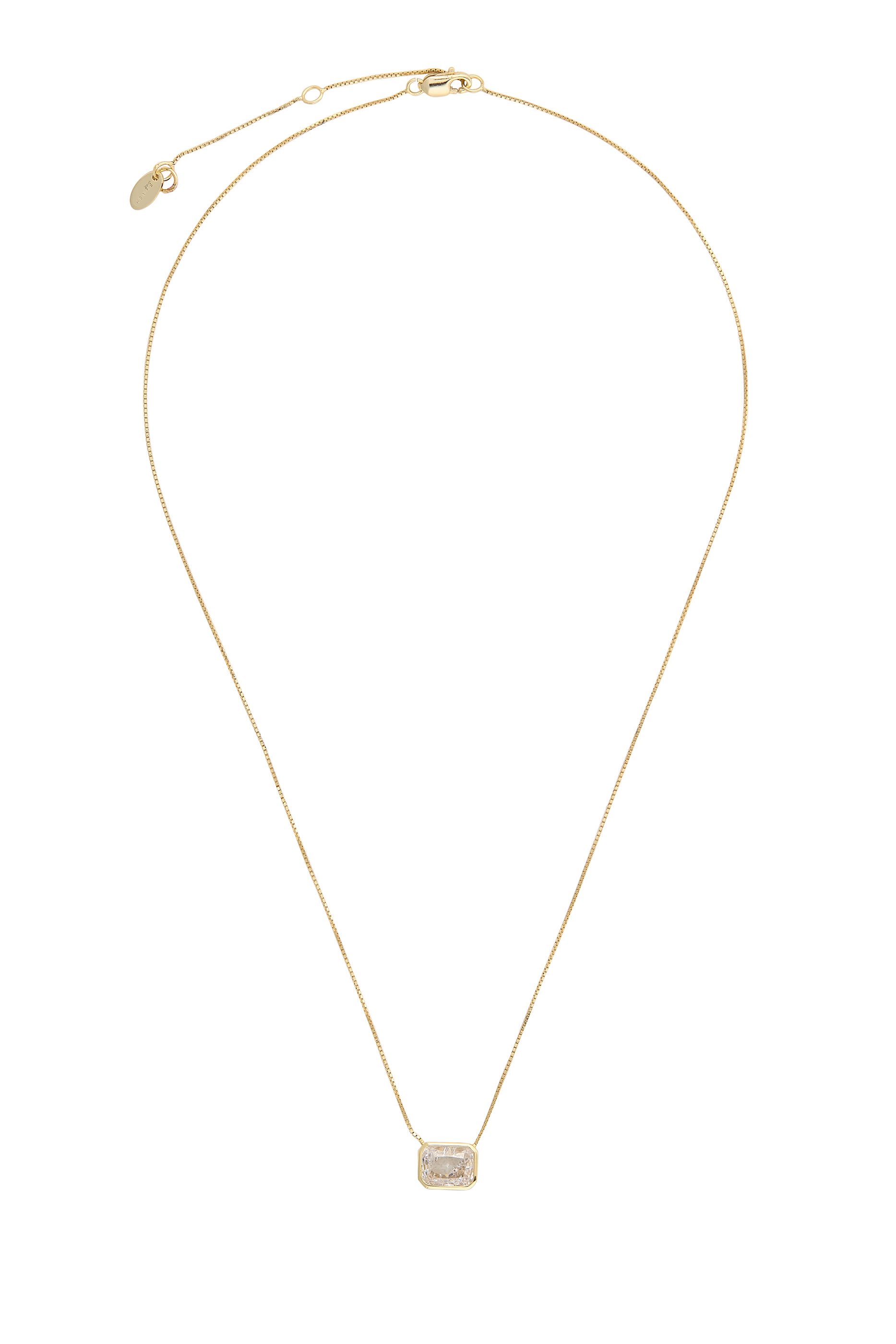 Emerald Baguette Necklace