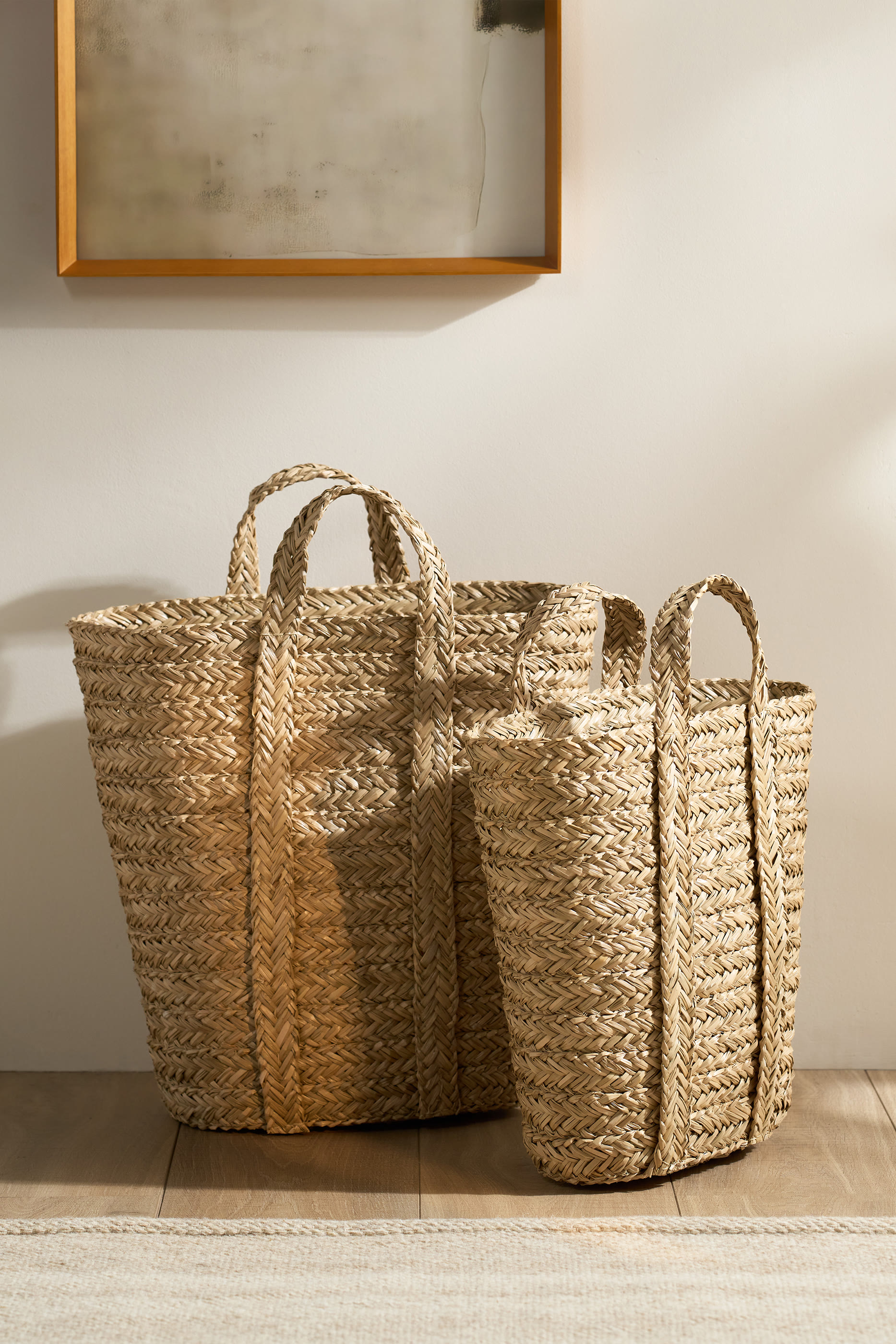 Seagrass Tall Baskets - Set of 2