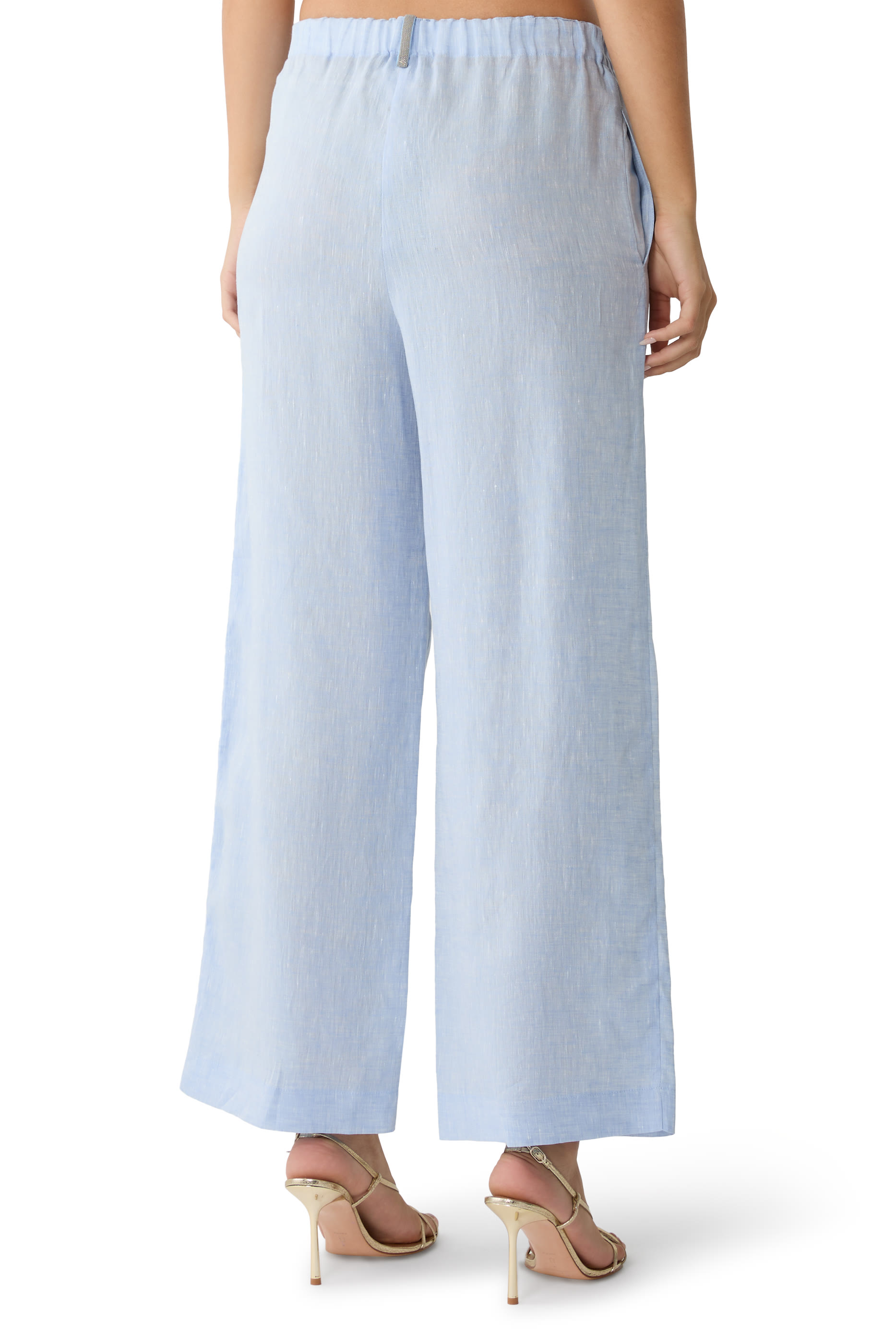 Linen Pull On Trousers
