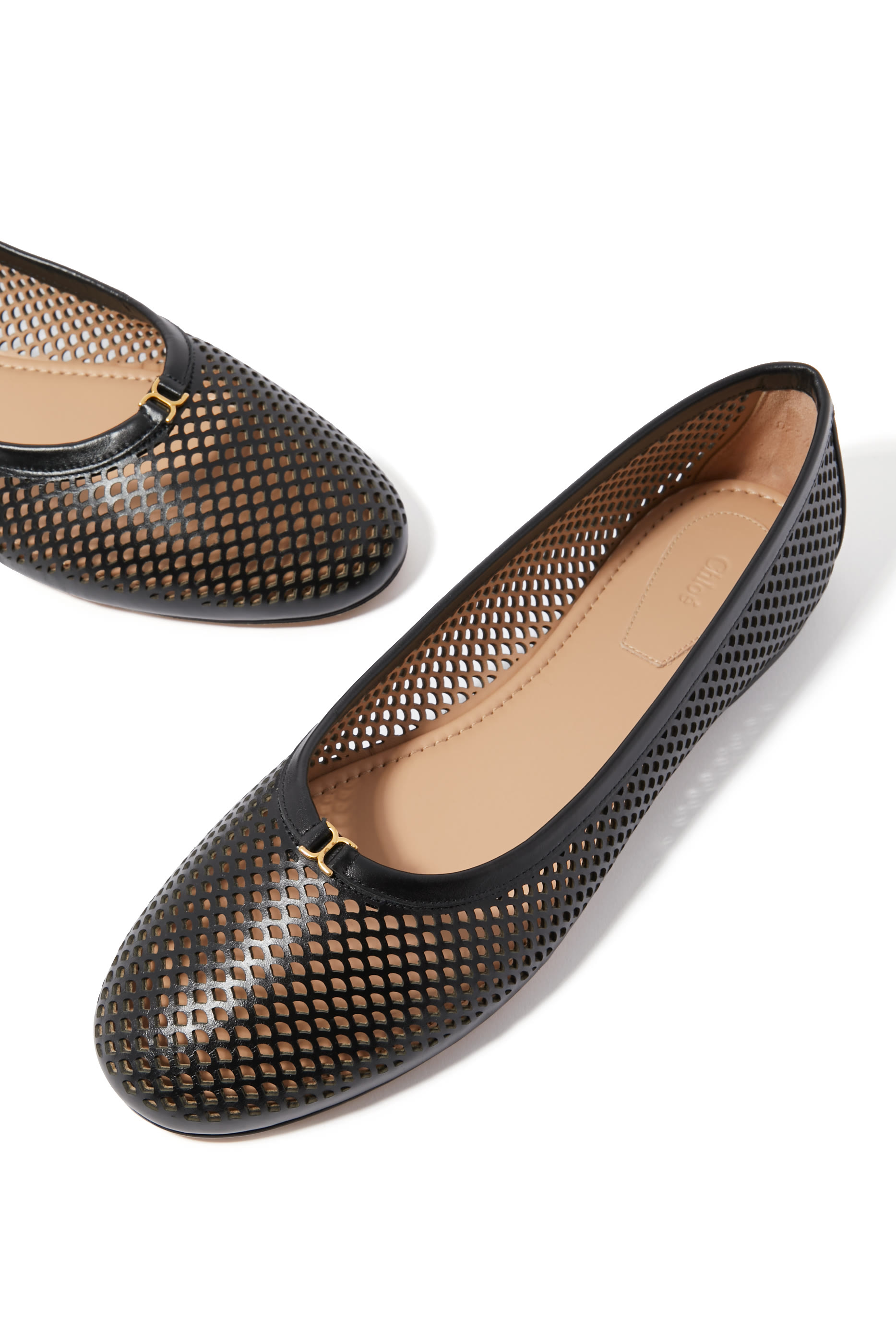 Marcie Perforated Ballerinas