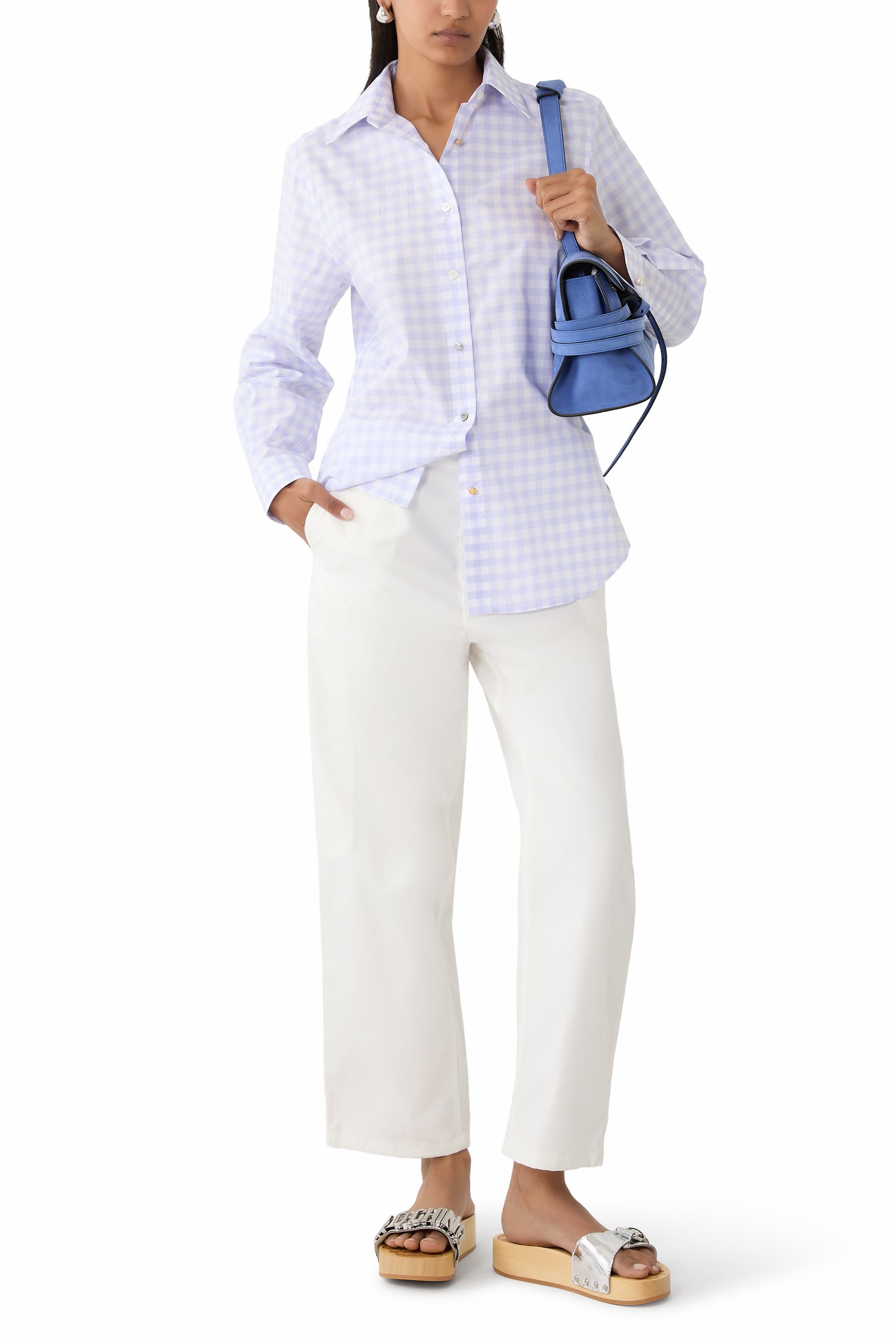  Vichy Checked Cotton Shirt