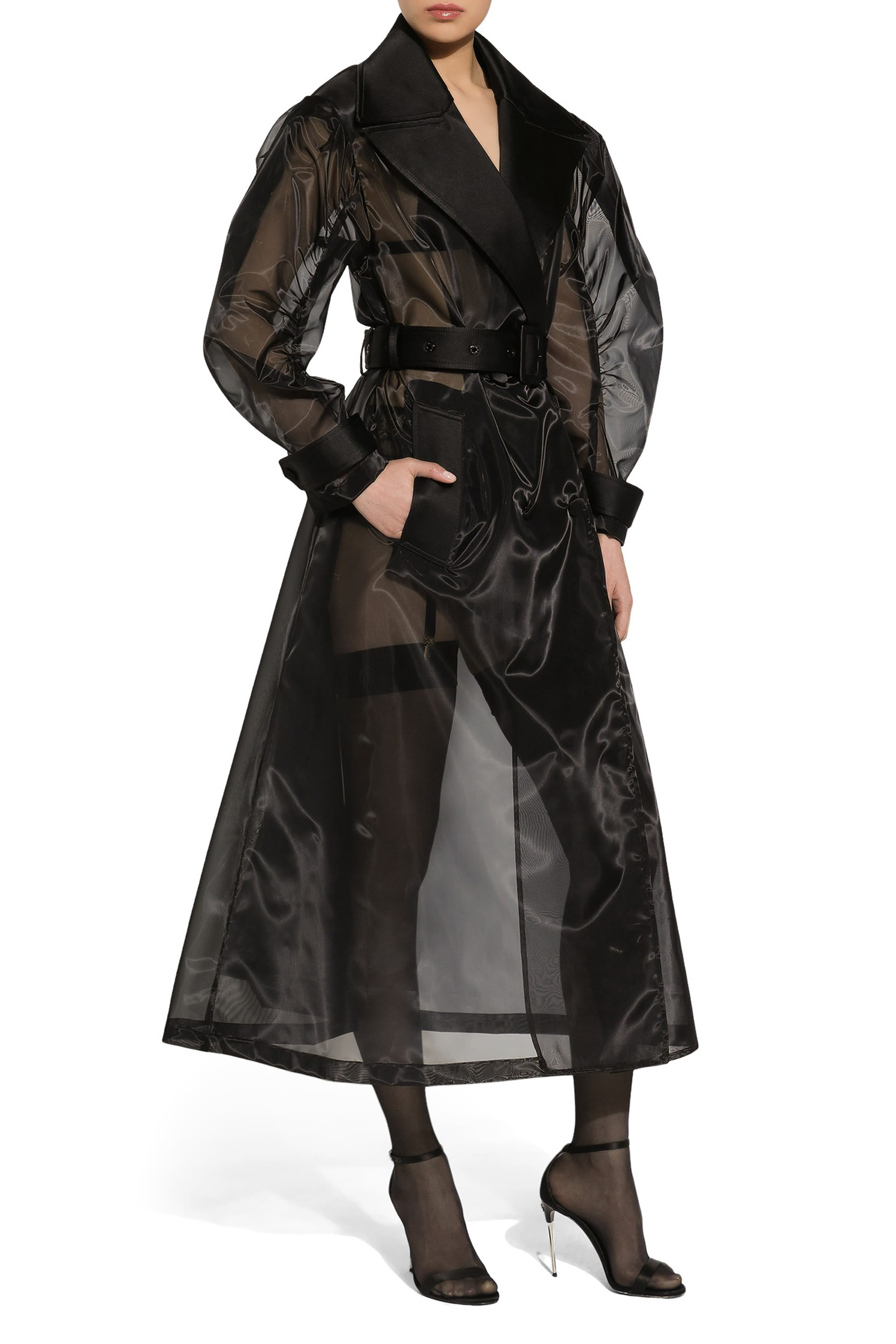 Technical Organza Trench Coat