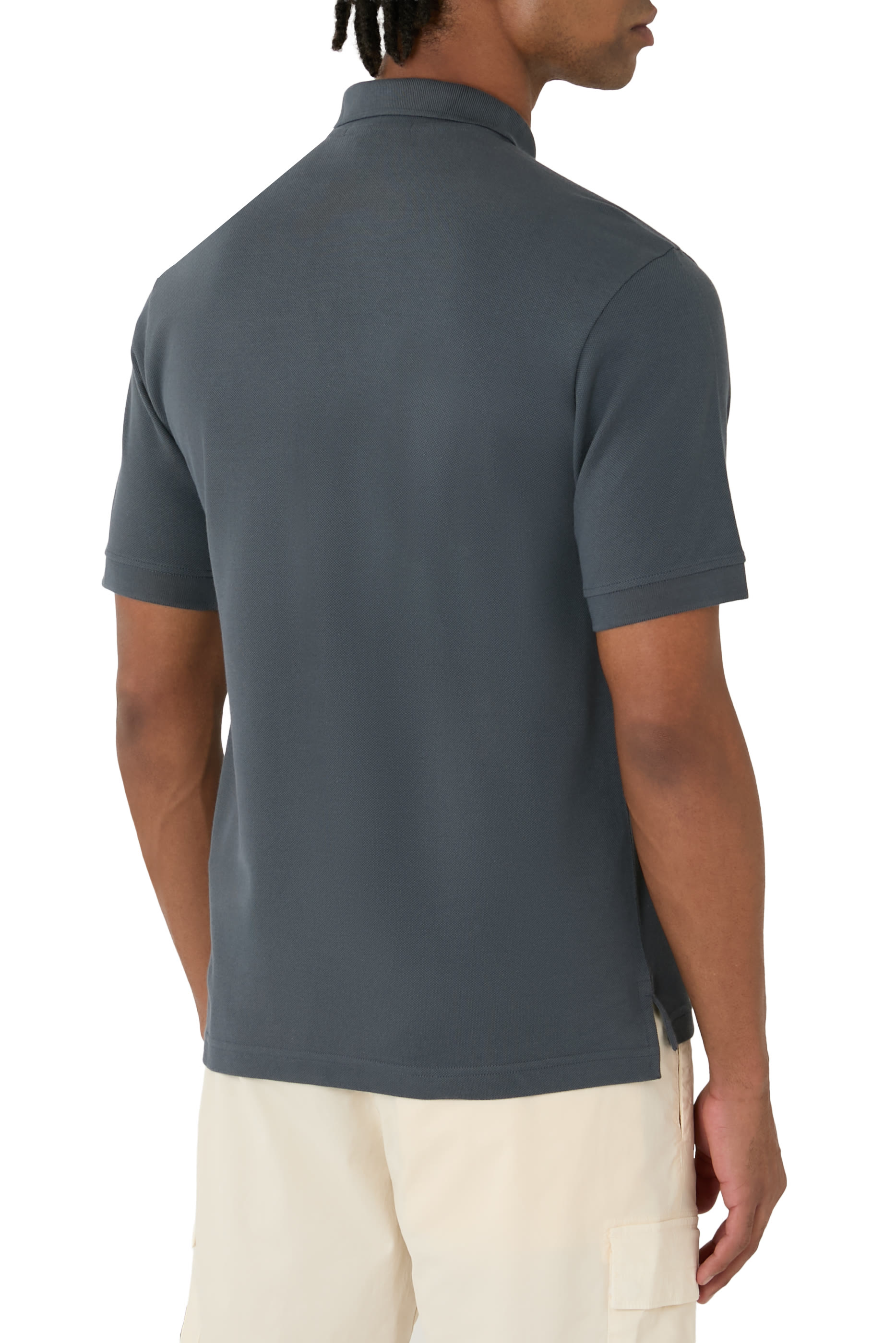 Tonal Compass Patch Polo Shirt