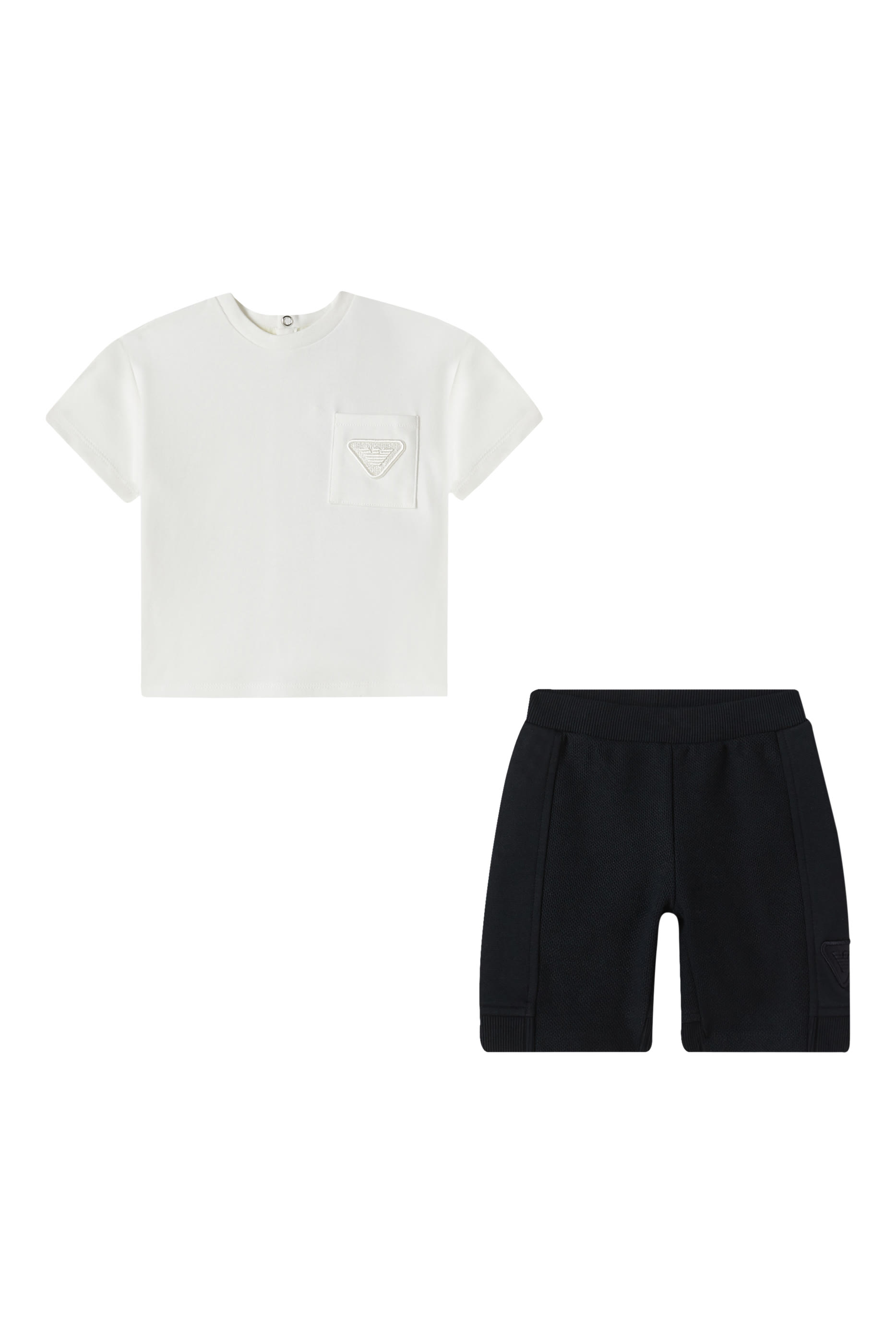 Logo-Embroidered T-Shirt and Shorts Set