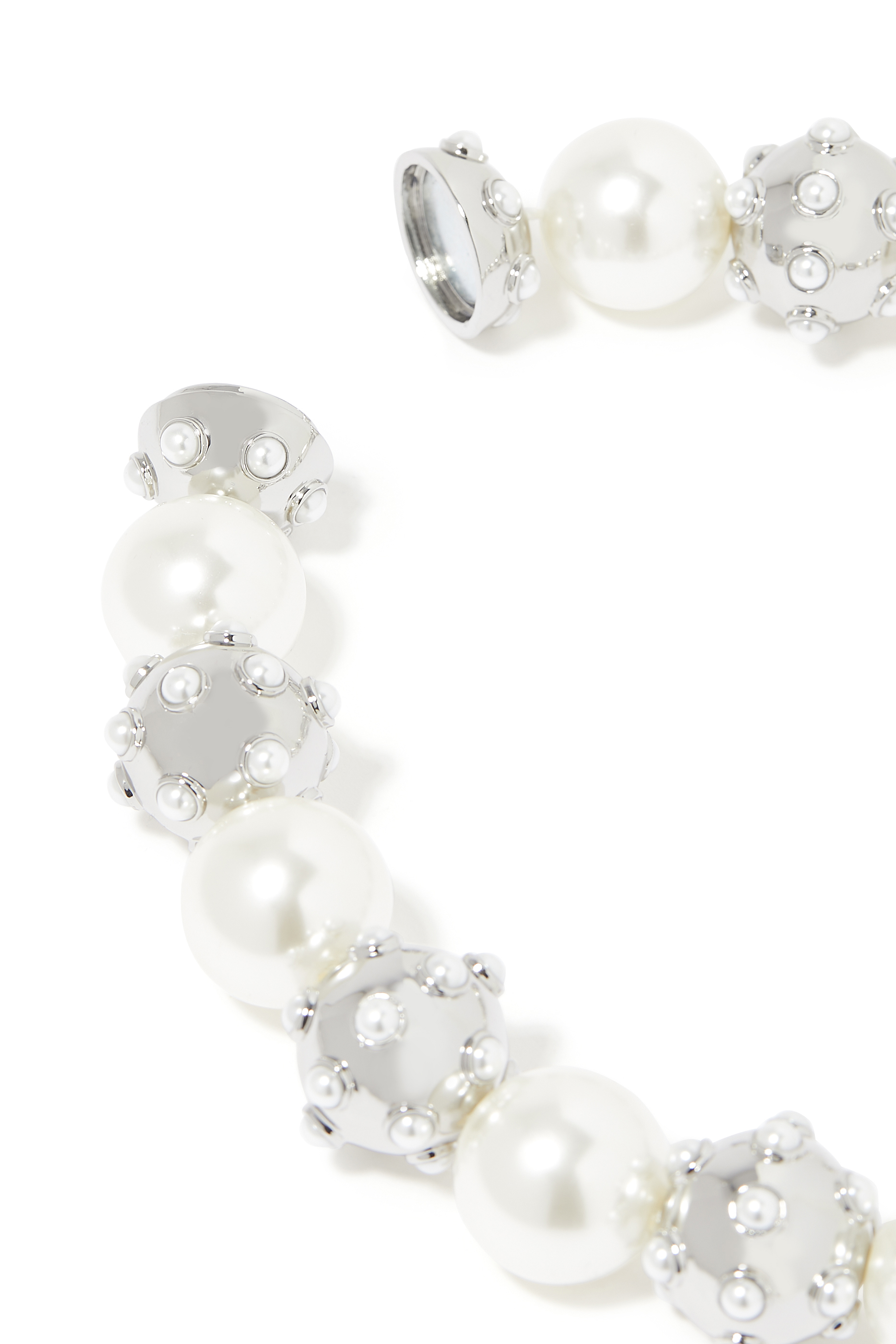 The Pearl Dot Statement Necklace