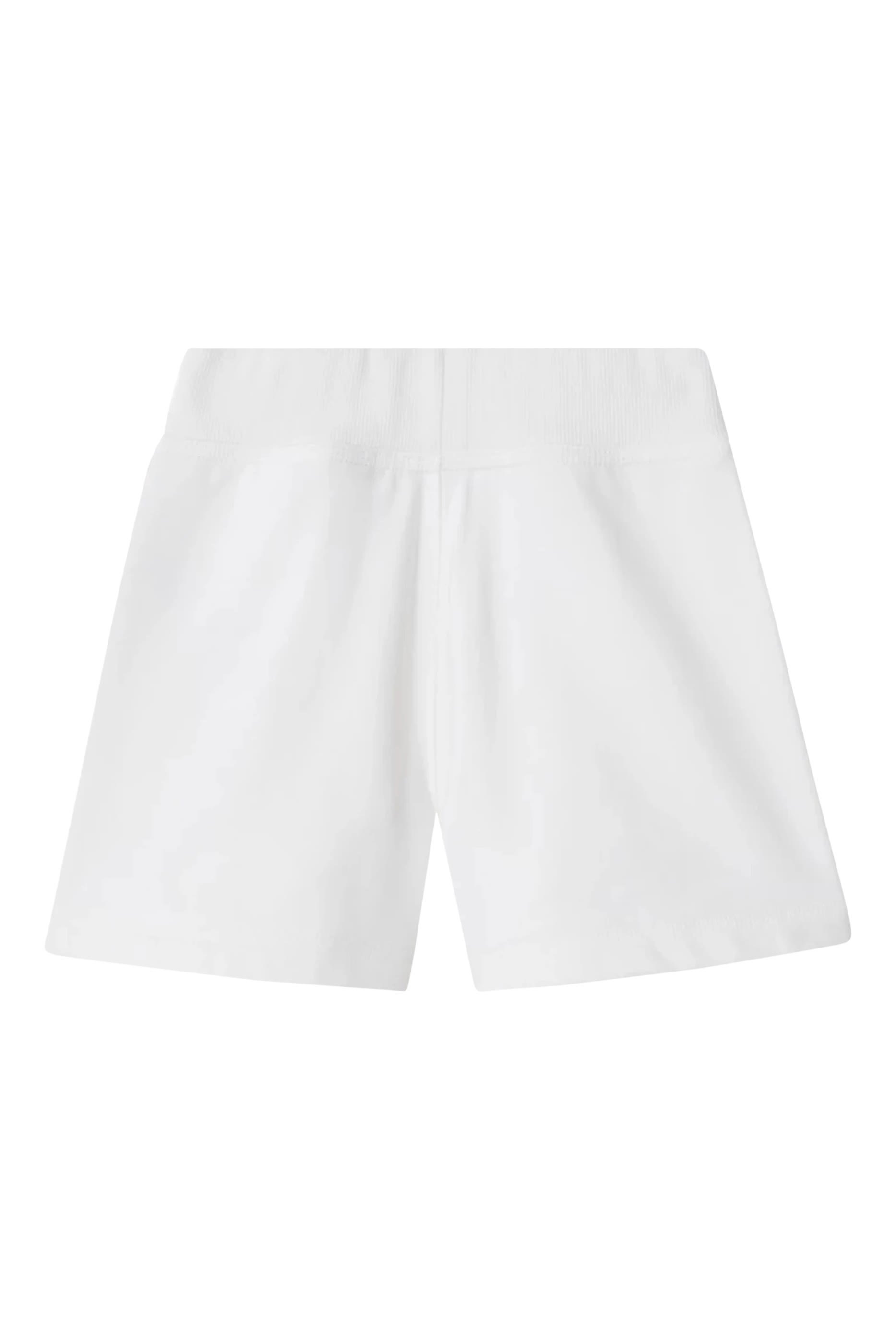 Kids Check Trim Cotton Shorts 
