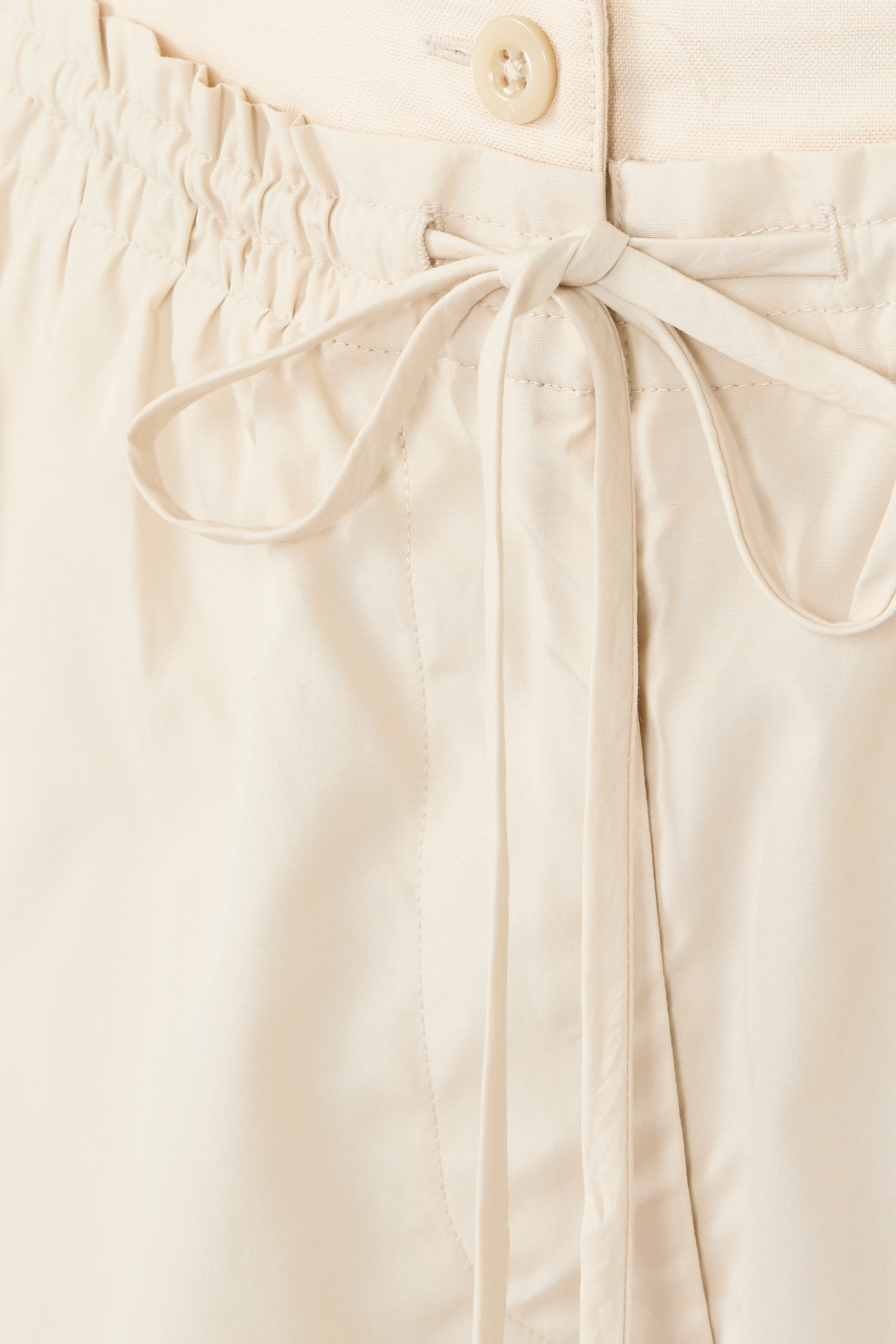 Poplin Double Waistband Pant