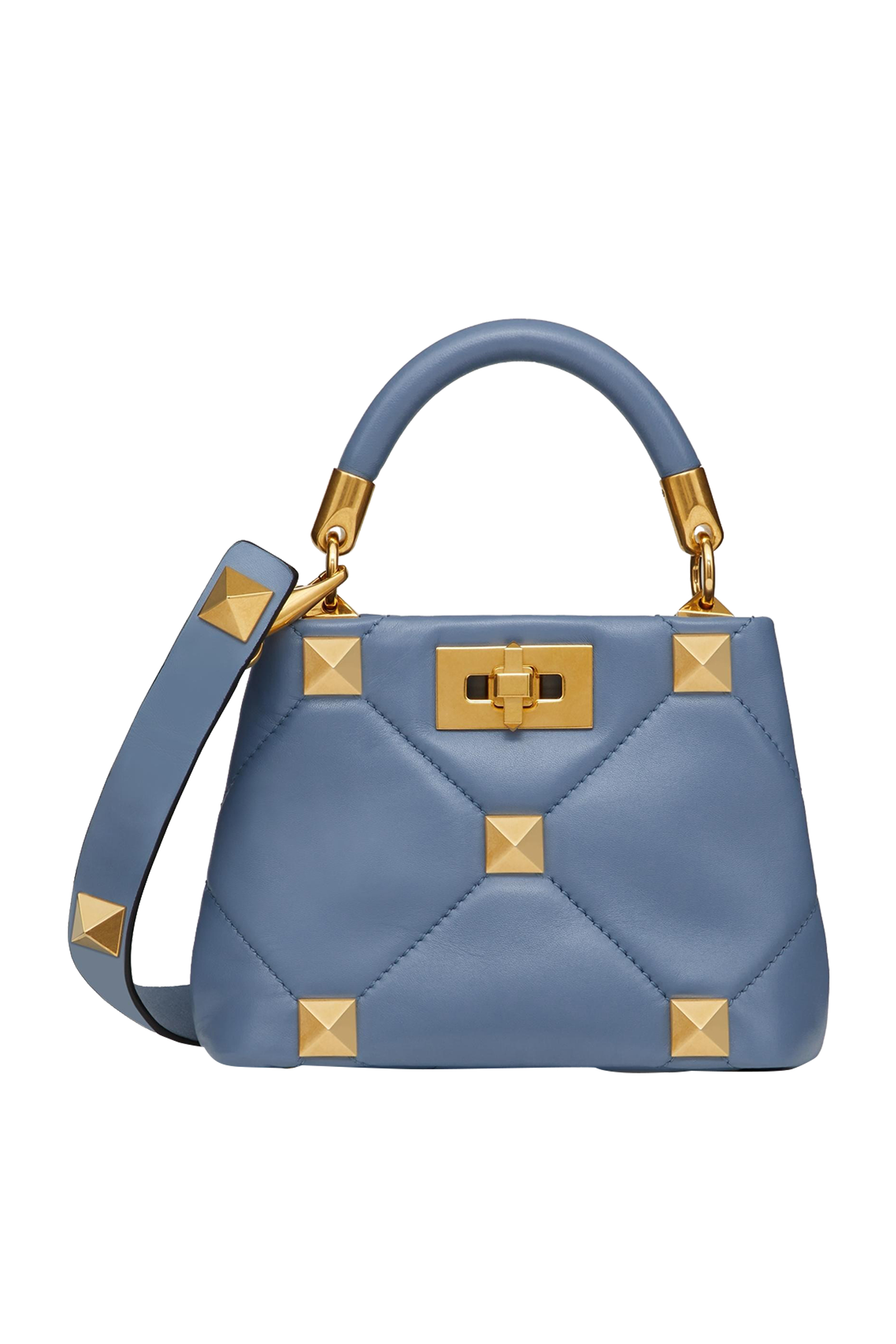  Roman Stud Small Top-Handle Bag