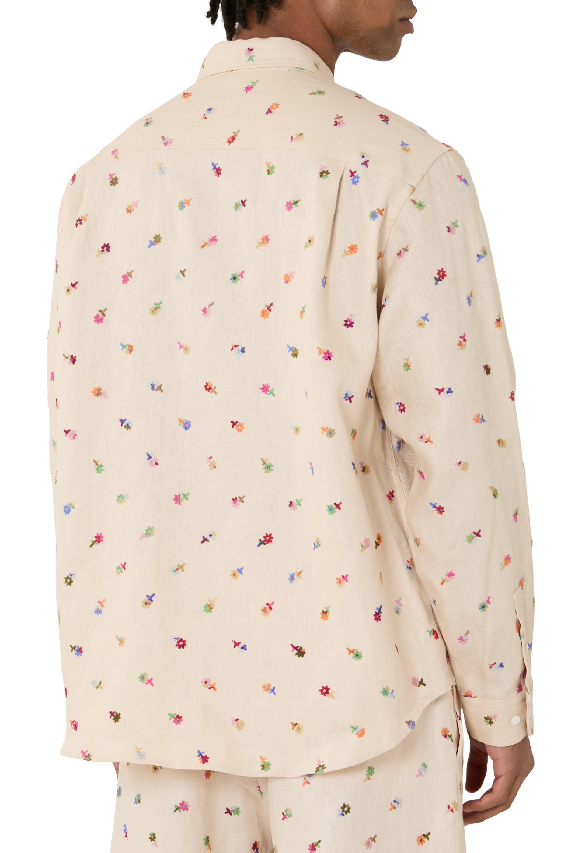 Floral Embroidered Overshirt