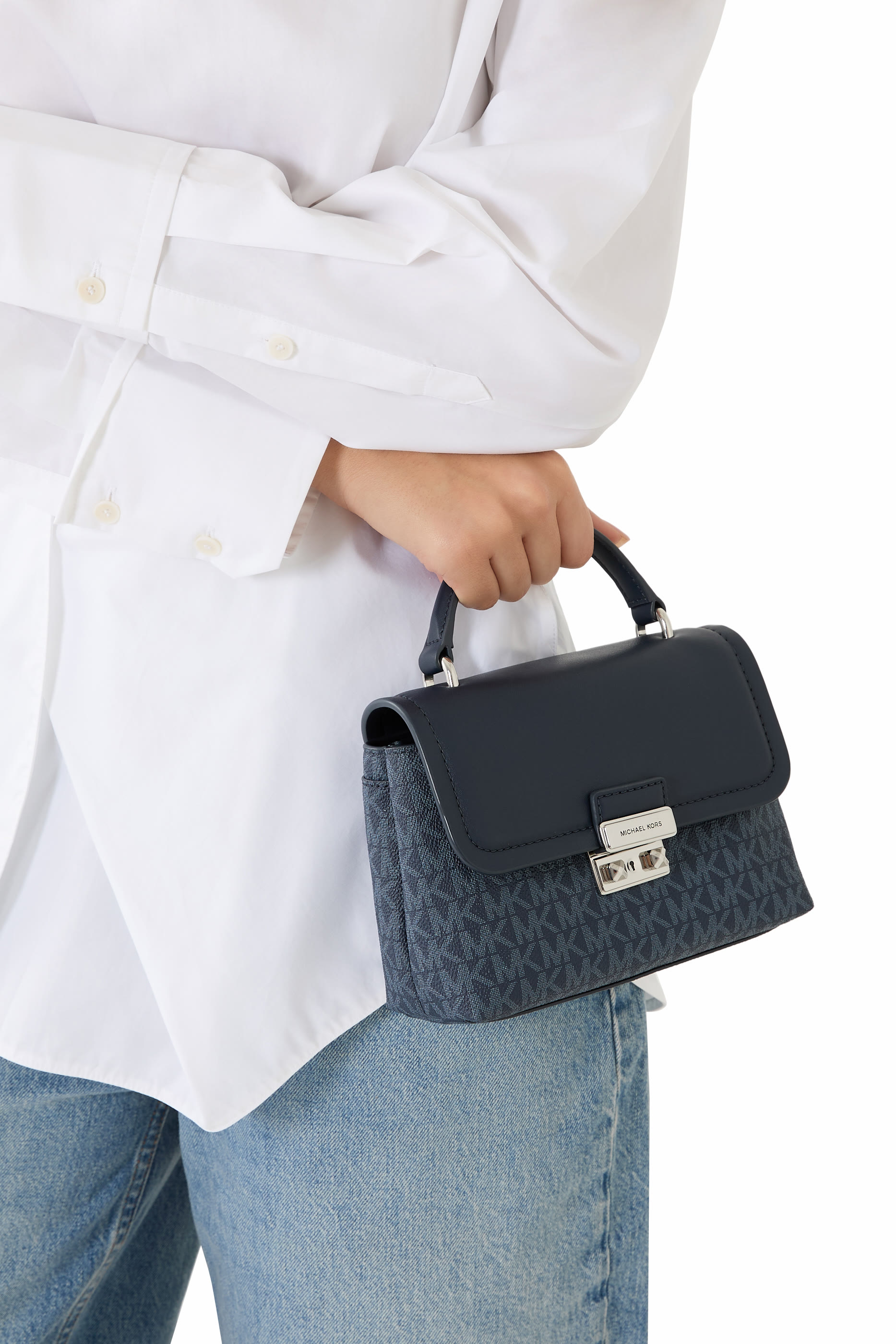 Tribeca Extra-Small Signature Logo Satchel Bag