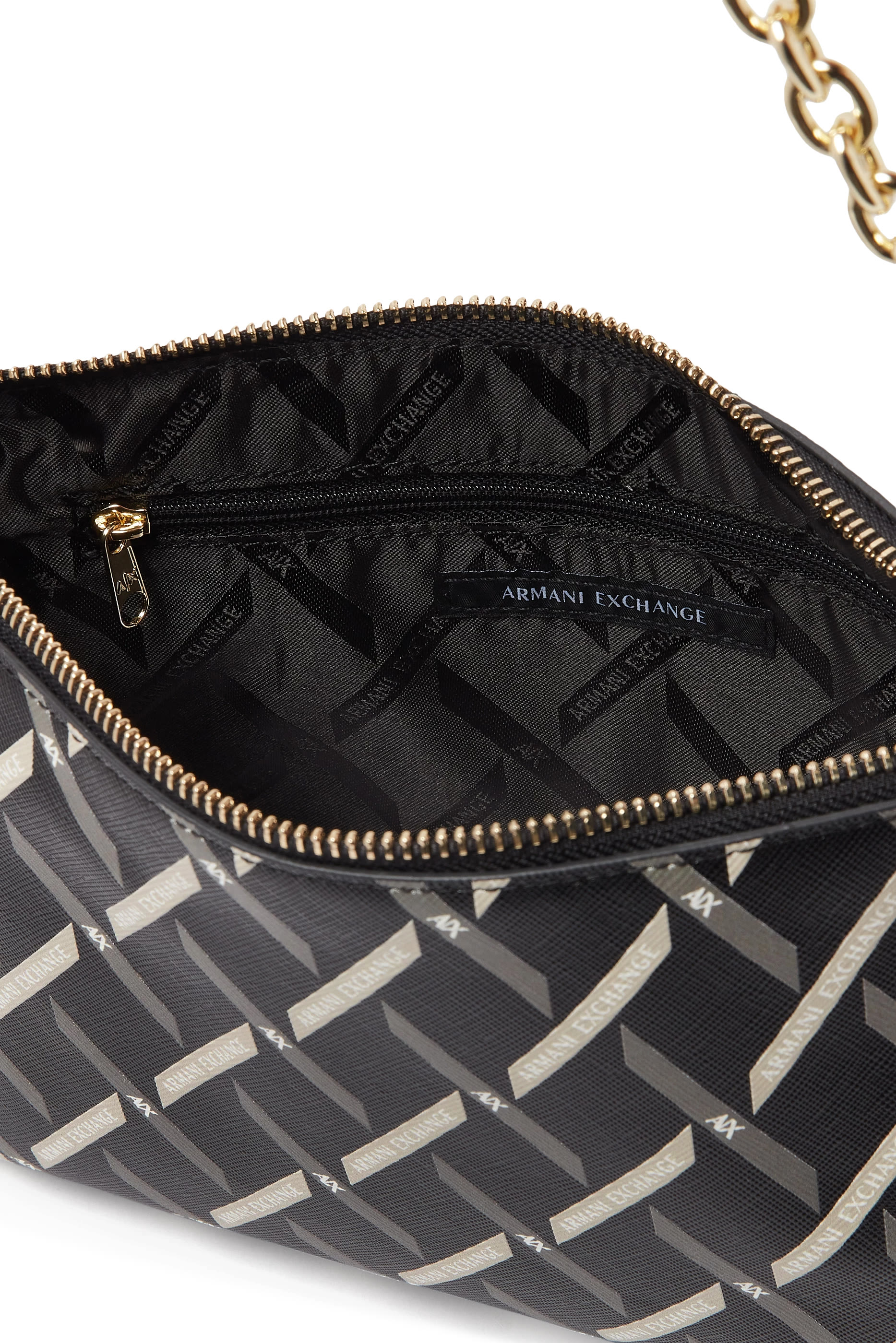 Gynger Patterned Lines Shoulder Bag