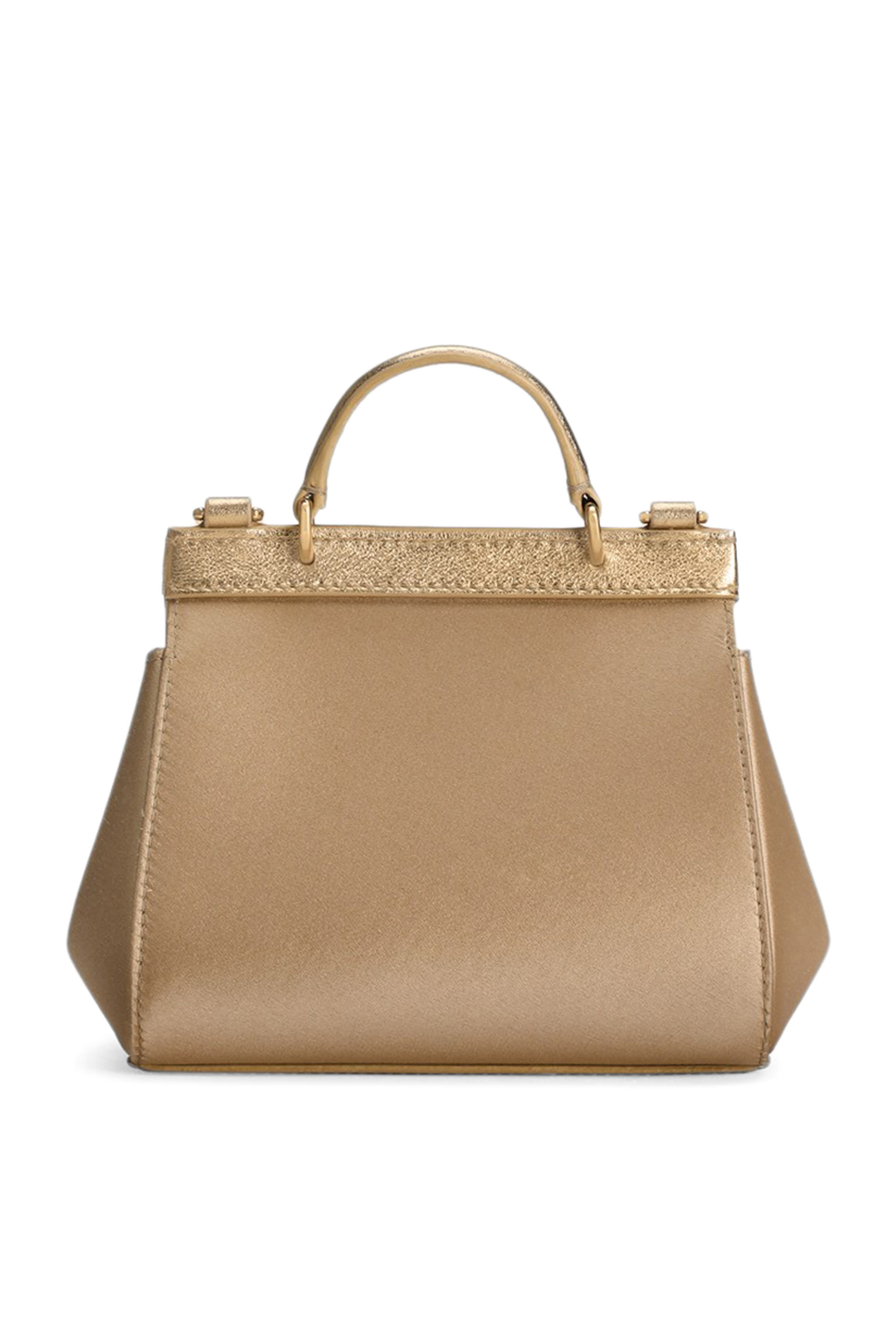 DG Logo Satin & Laminated Calfskin Sicily Bag