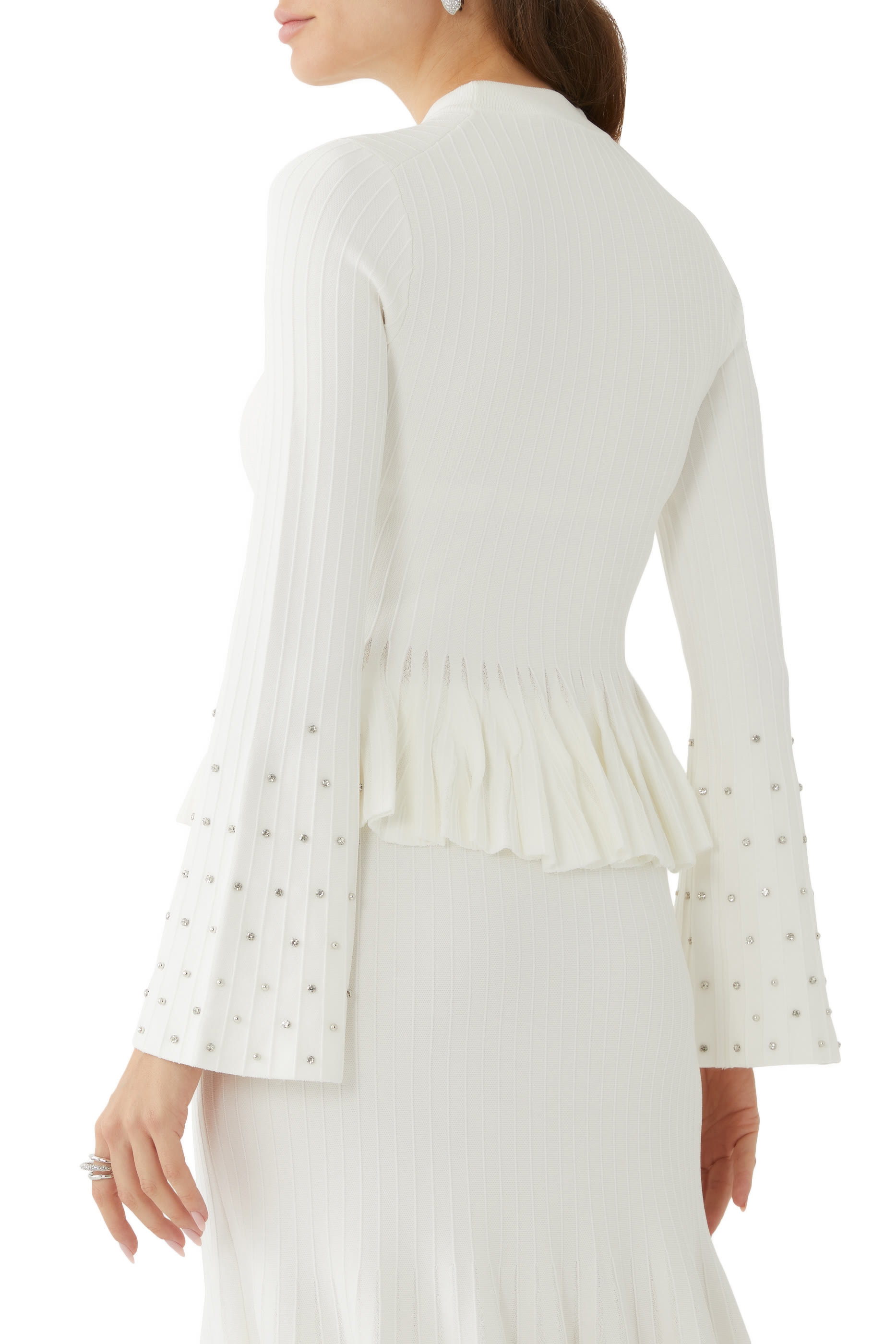 Sirena Bell Pleated Knitted Top