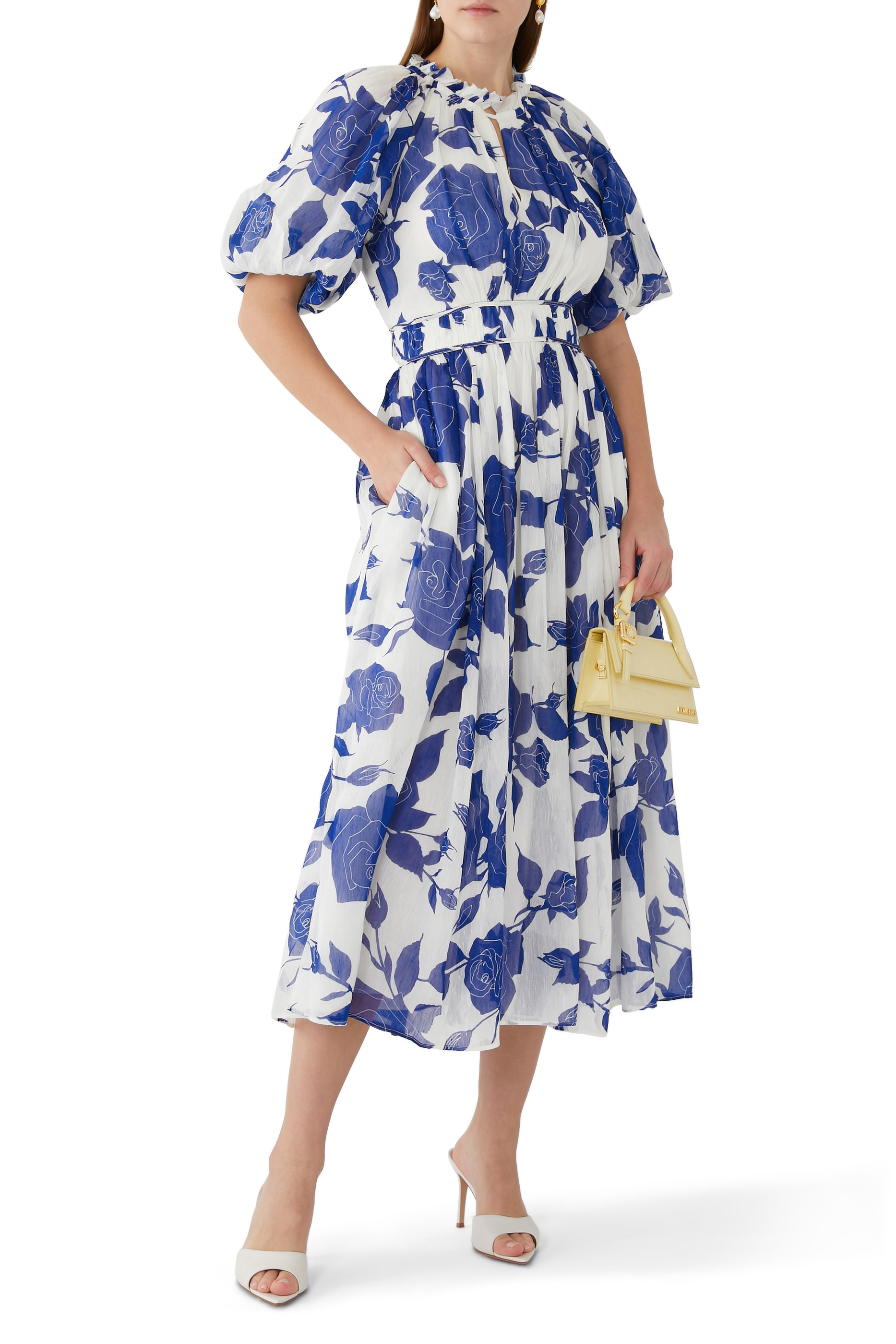 Elysium Blouson Midi Dress