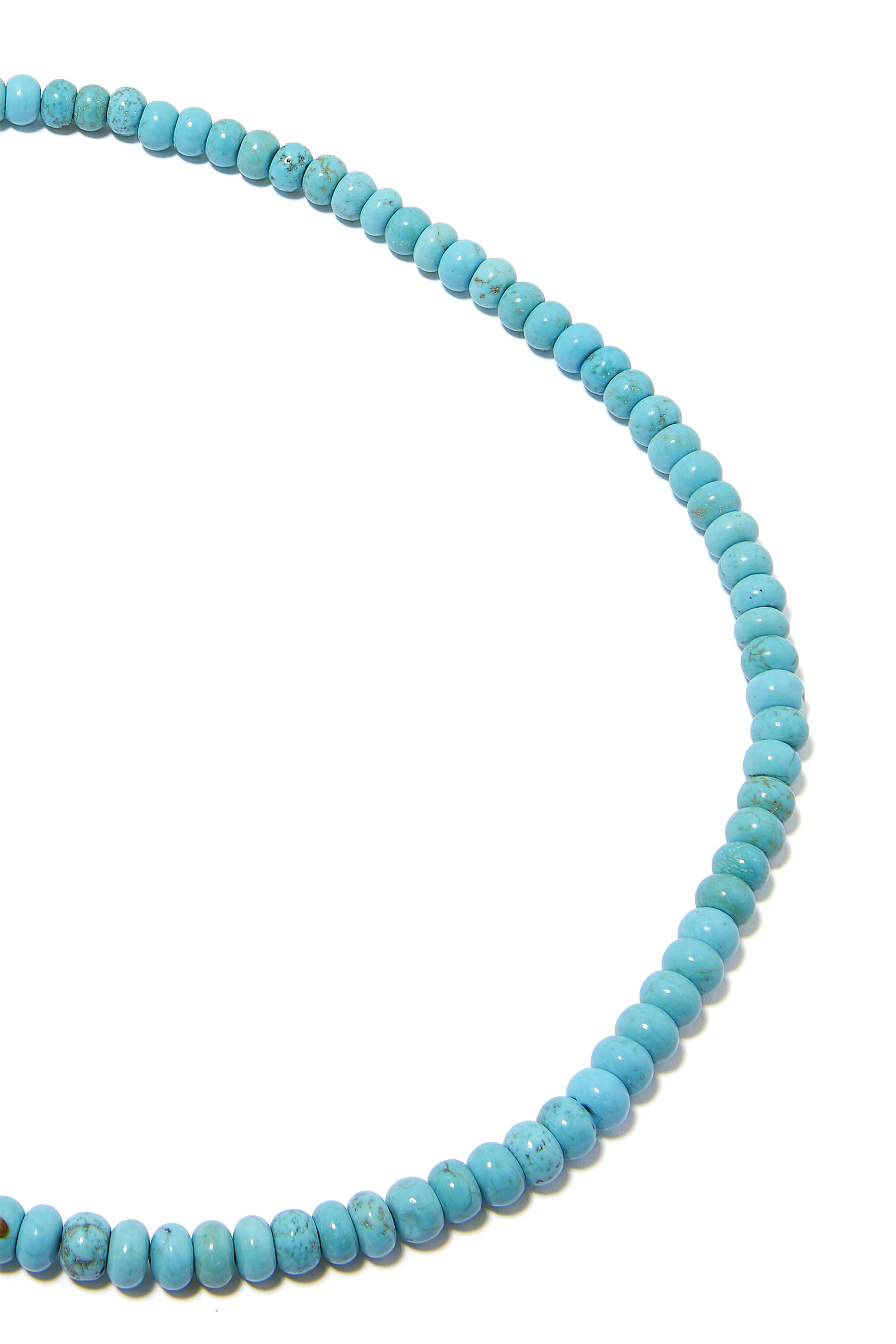 Beaded Necklace, 18k Yellow Gold and Turquoise Stones