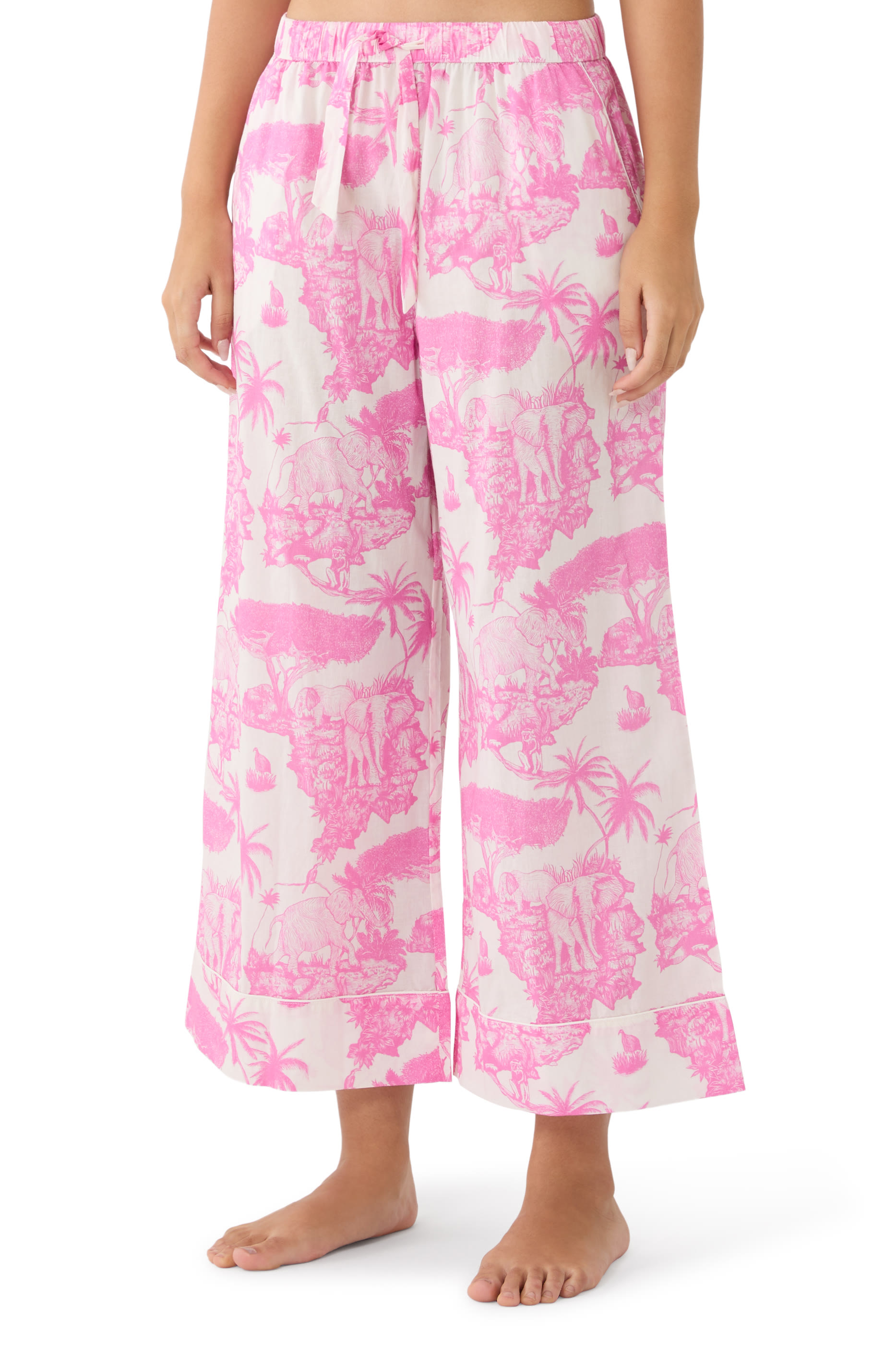 Jaguar Boxy Shirt and Wide-Leg Trousers Set