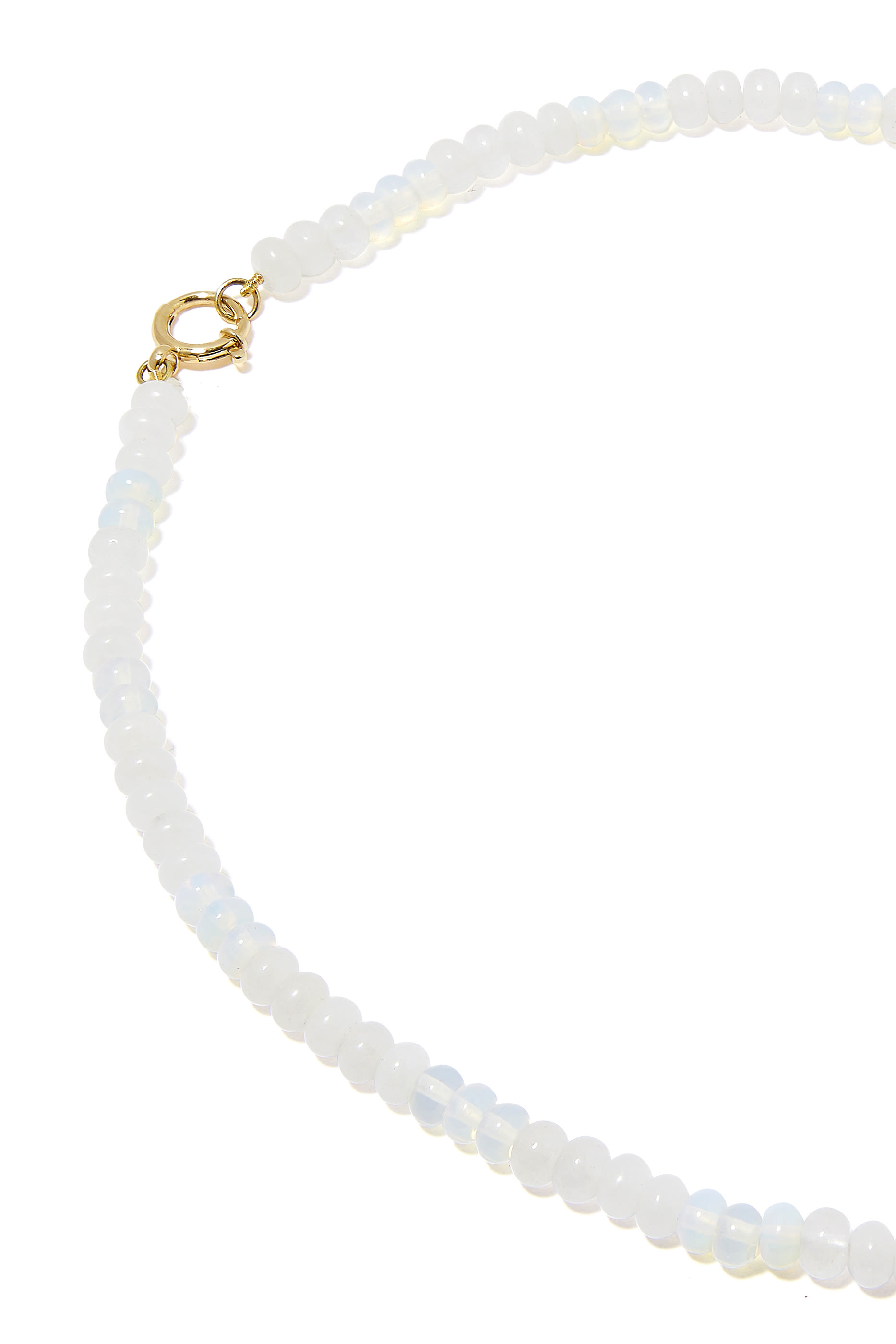 Opal Beaded Necklace, 18k Yellow Gold & Opals