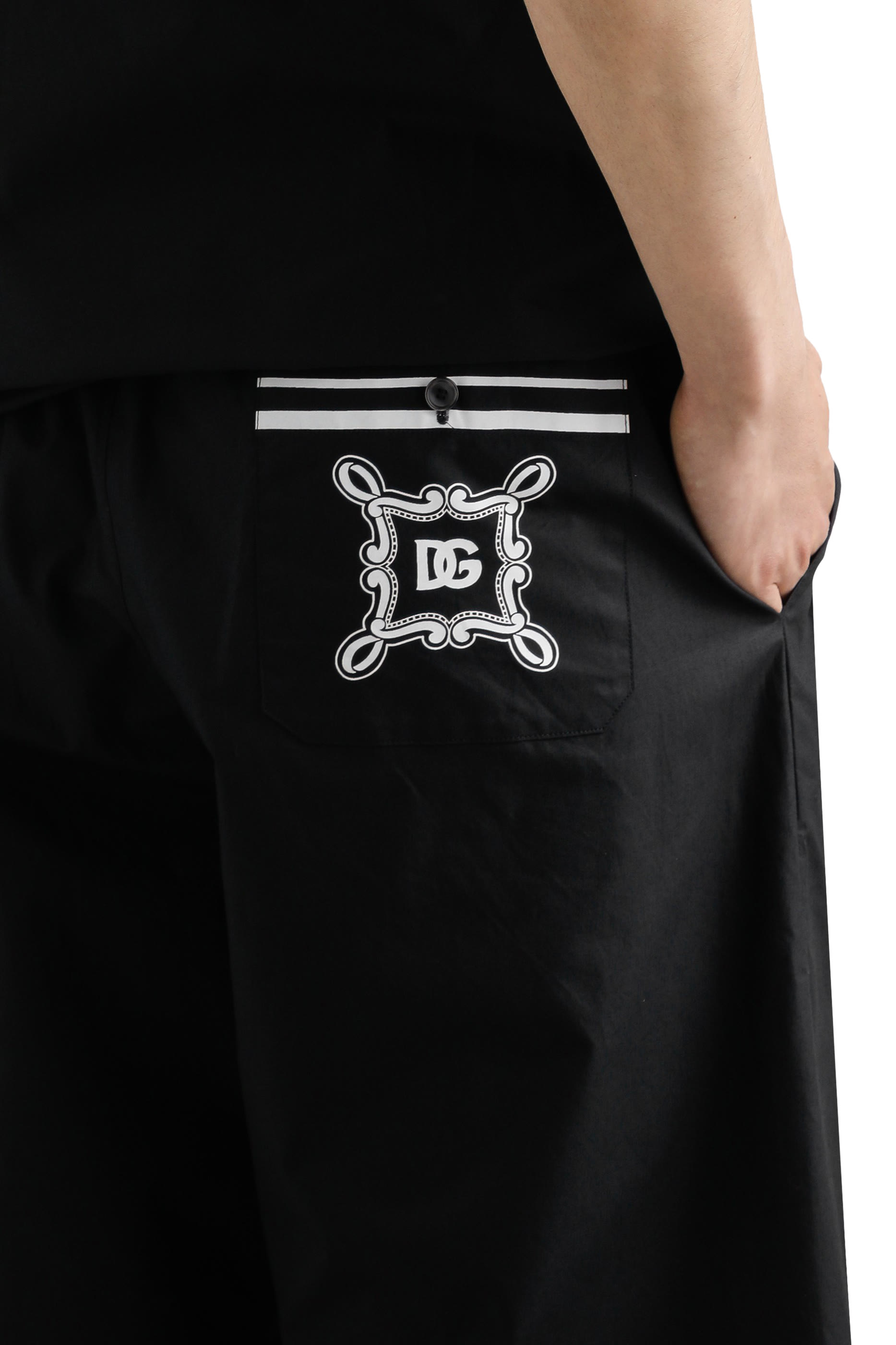 Jacquard Logo Cotton Shorts