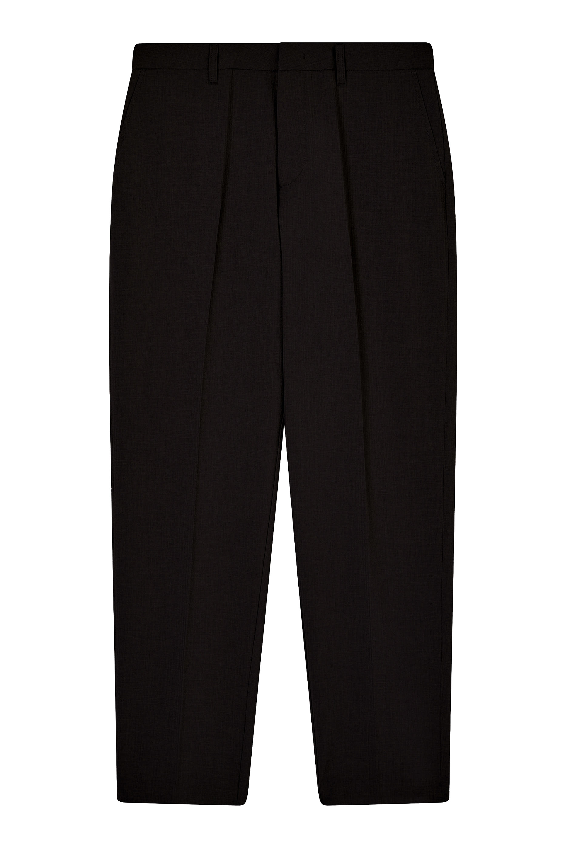 Seersucker Straight-Leg Trousers