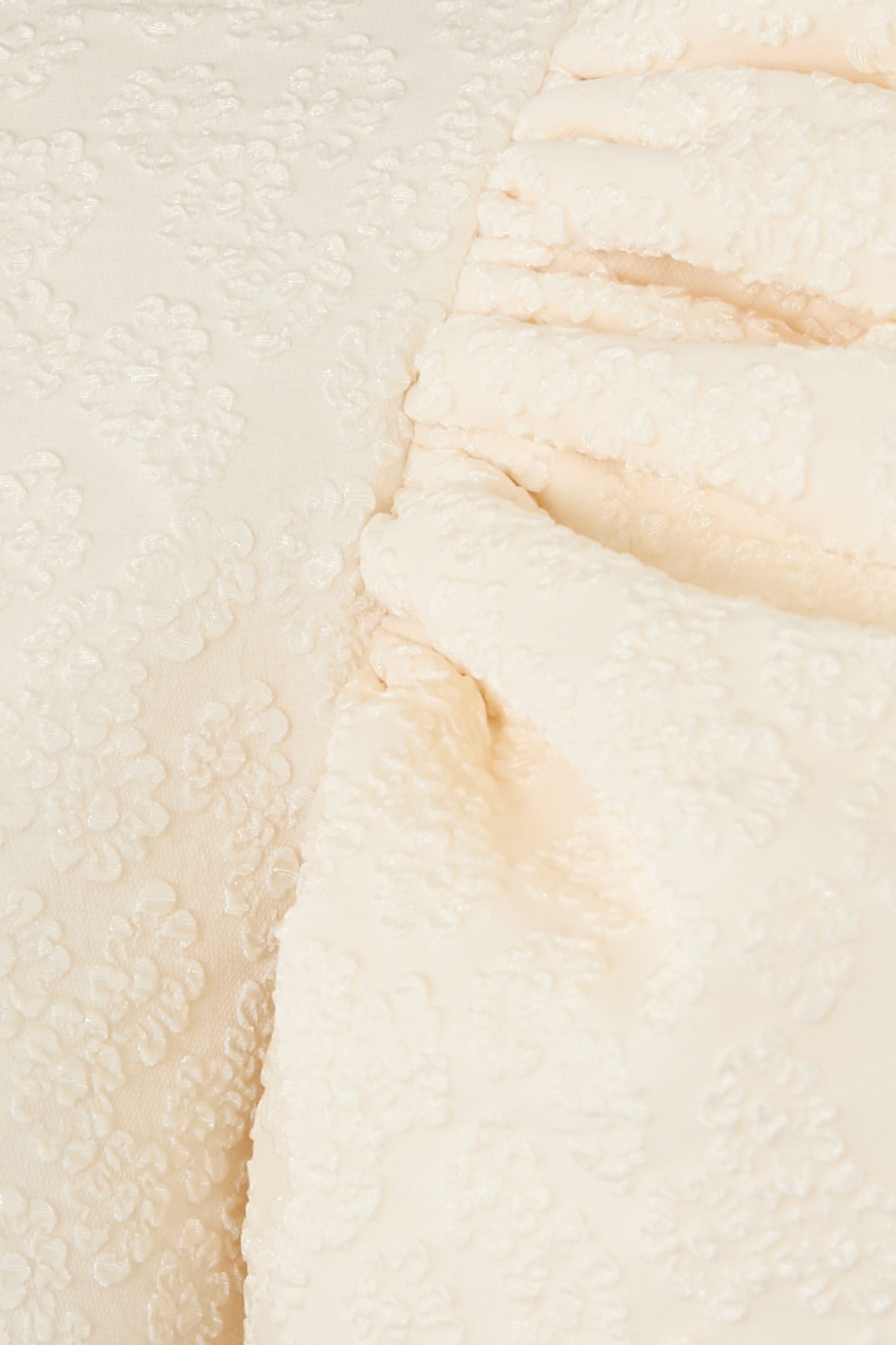 Puffy Jacquard Midi Dress