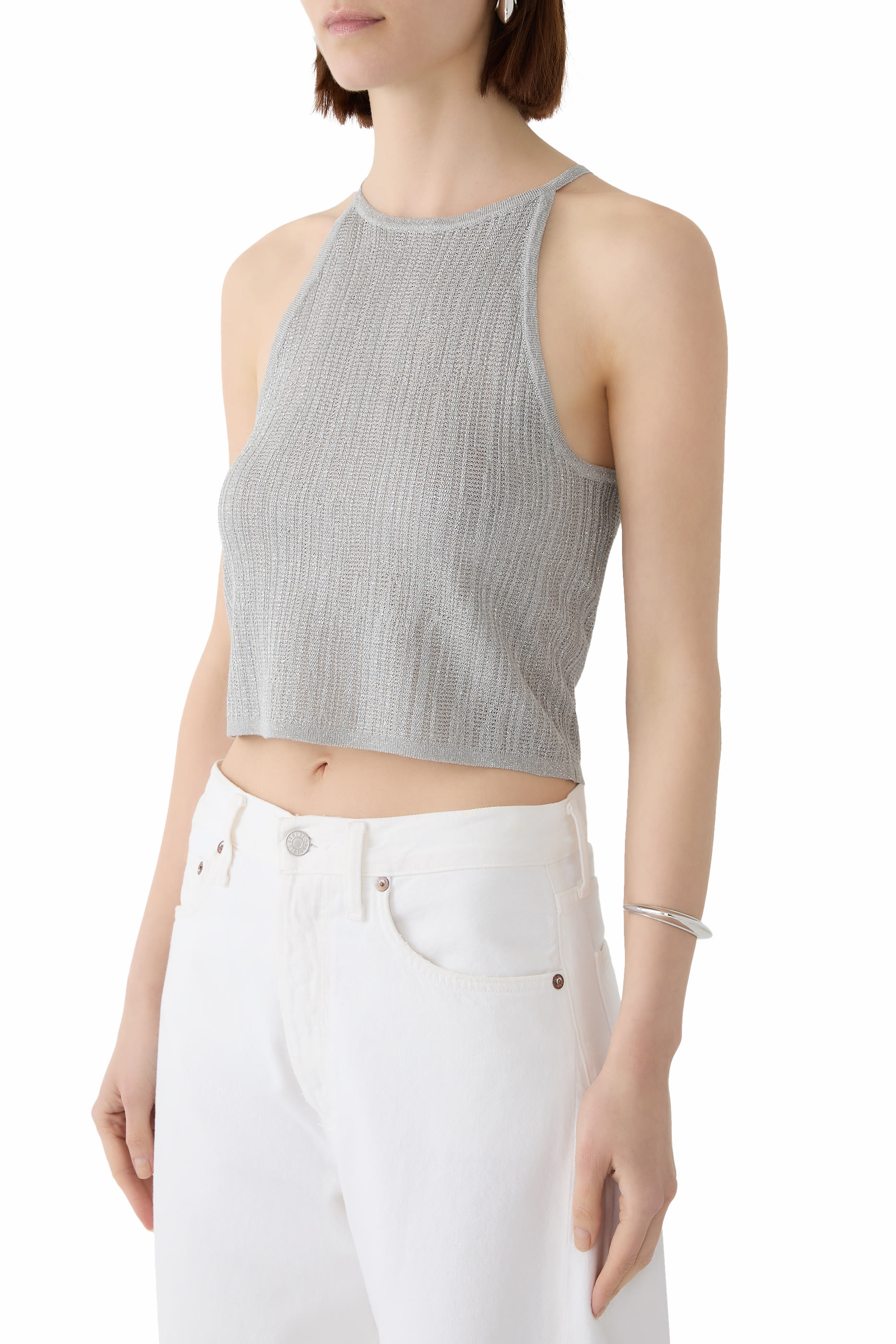 Frank Viscose-knit Crop Top