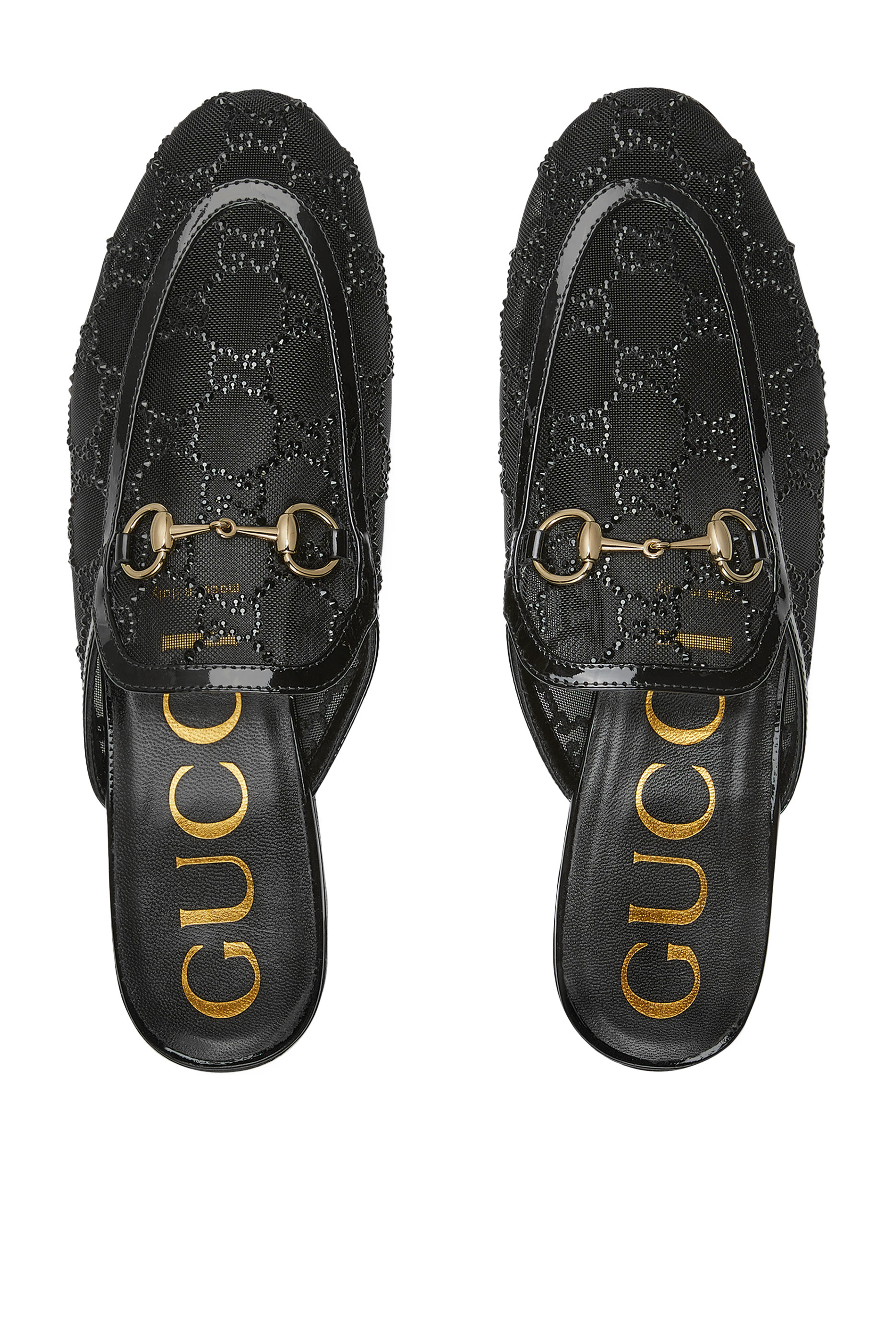 GG Crystal Princetown Slippers