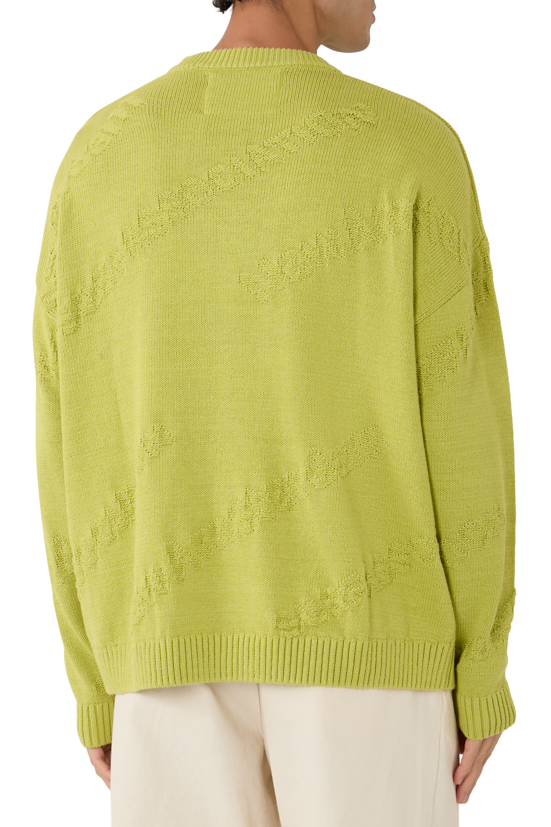Logo Jacquard Knit Sweater