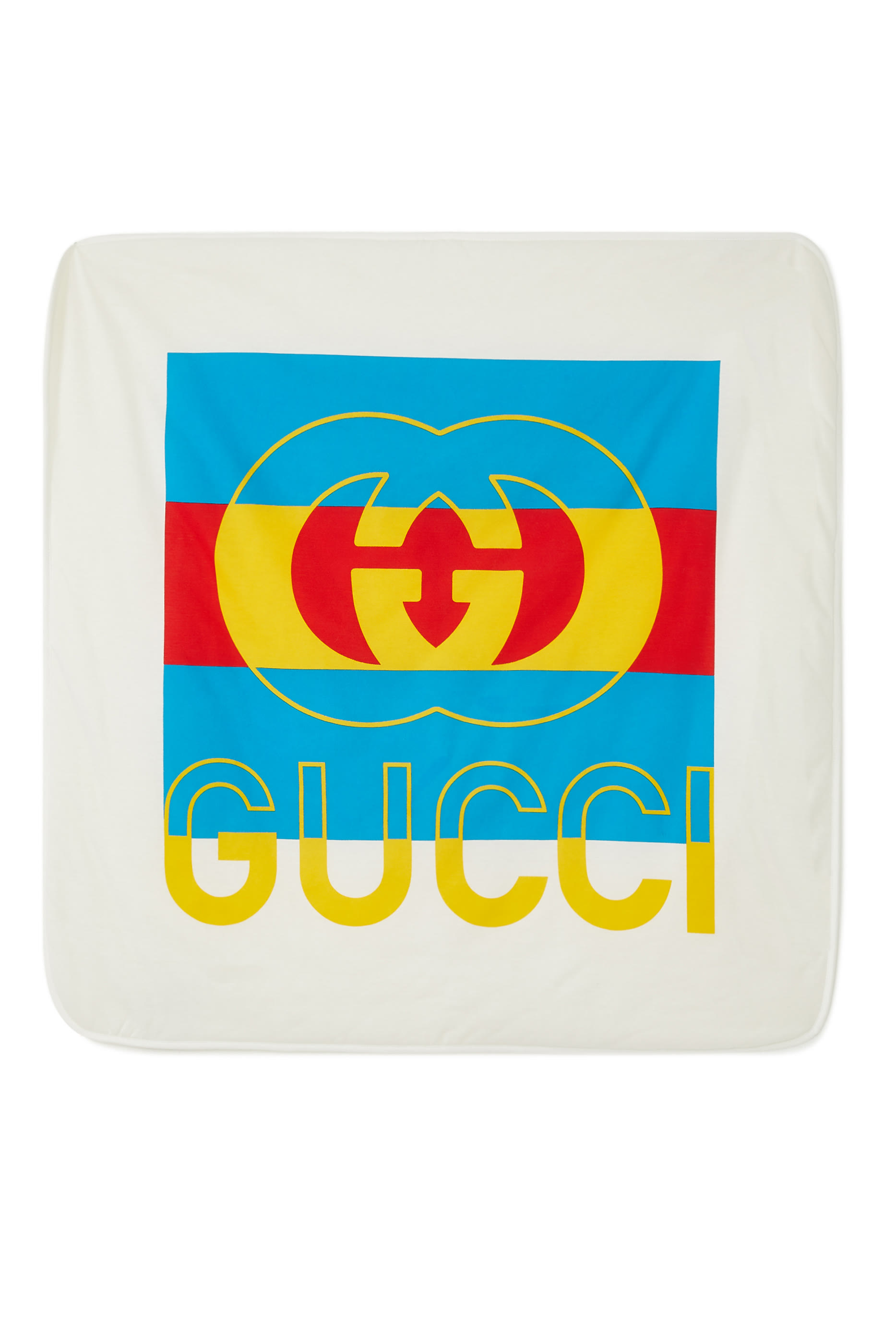 Kids Interlocking GG Cotton Jersey Blanket