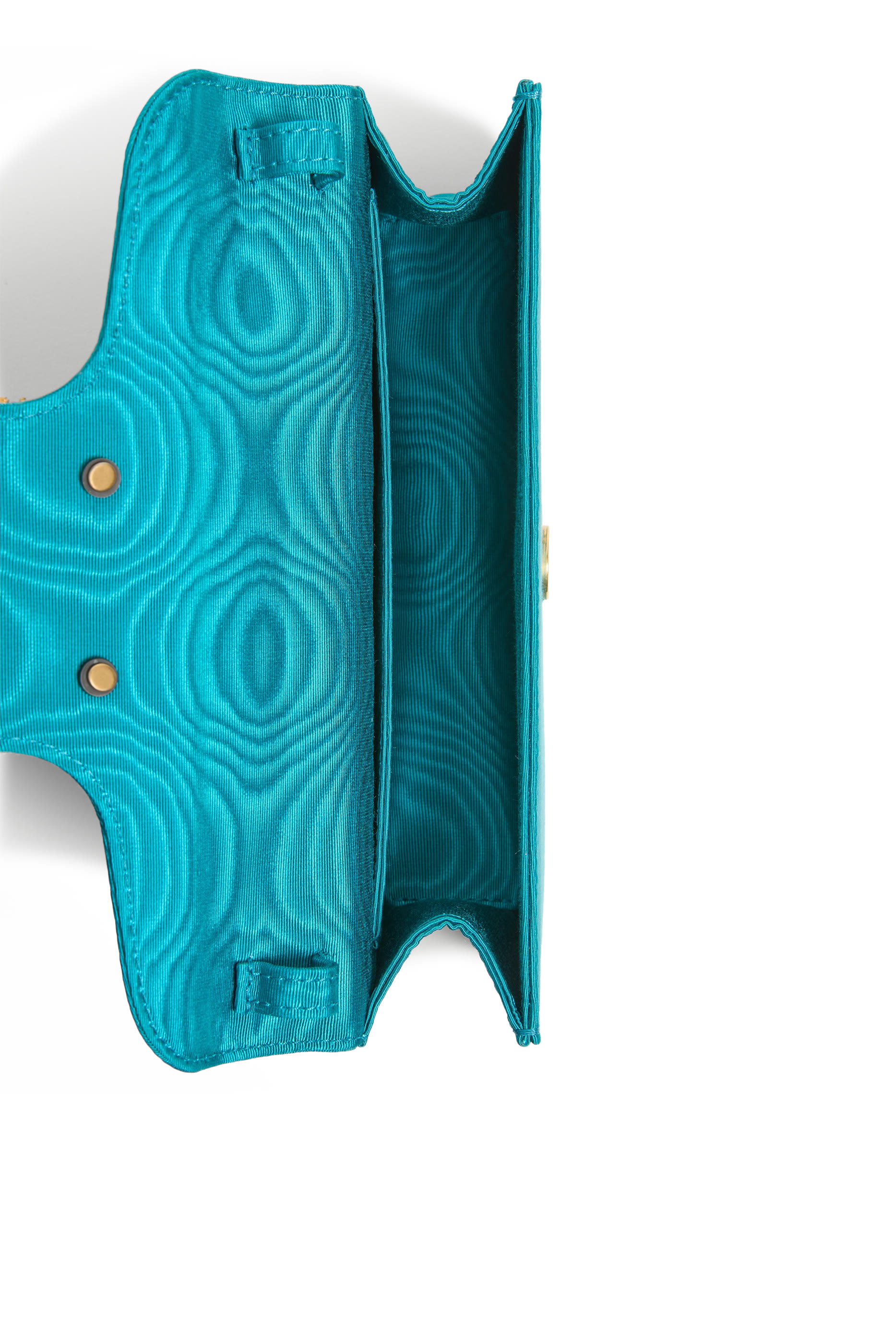 Loco Moiré Fabric Clutch with Jewel Logo