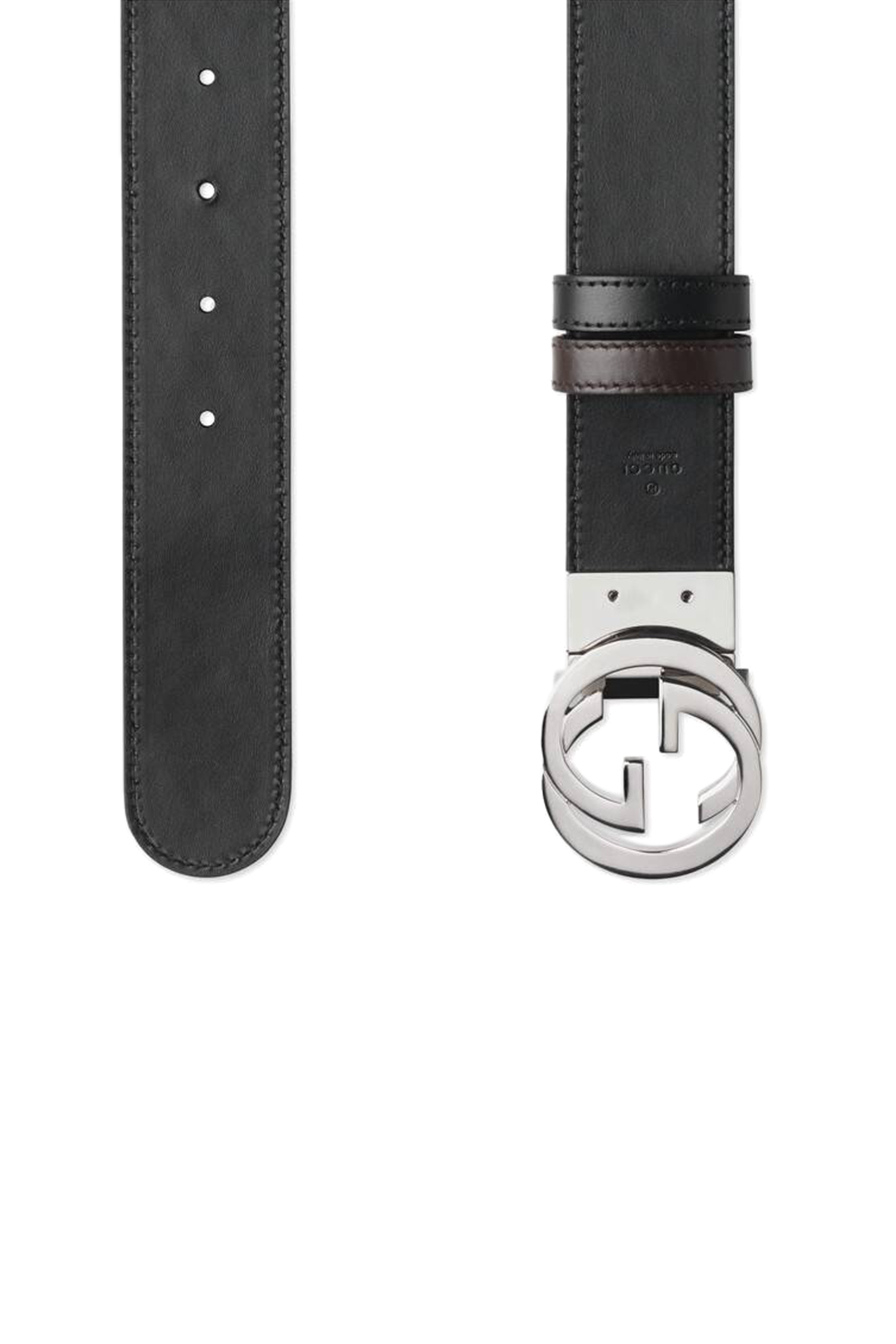 Reversible Gucci Signature Leather Belt