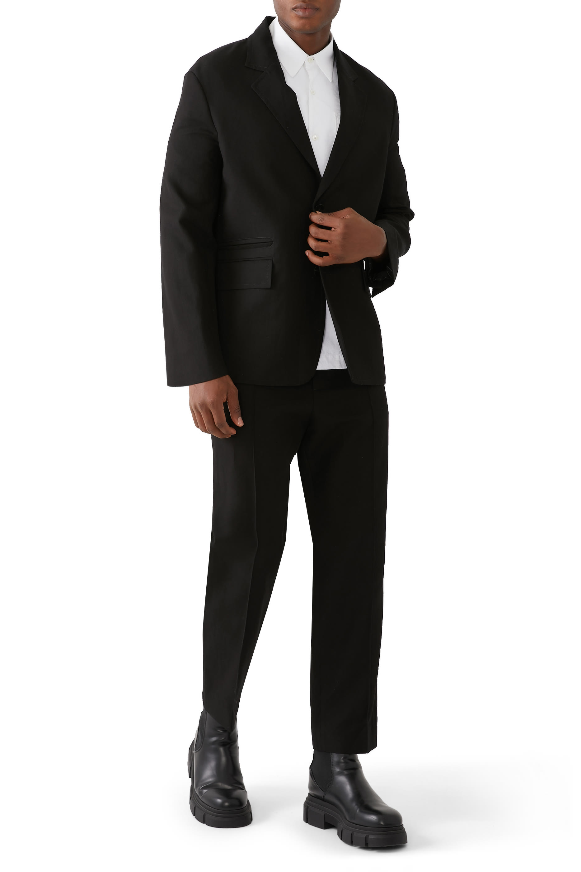 Elasticated Tapered Trousers