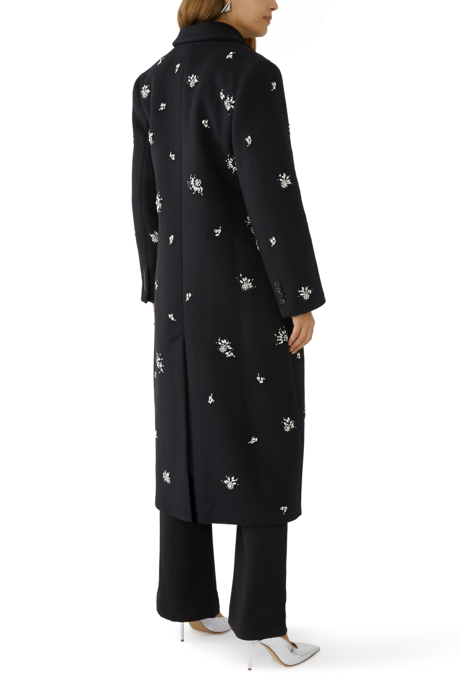 Gianni Embellished Long Coat