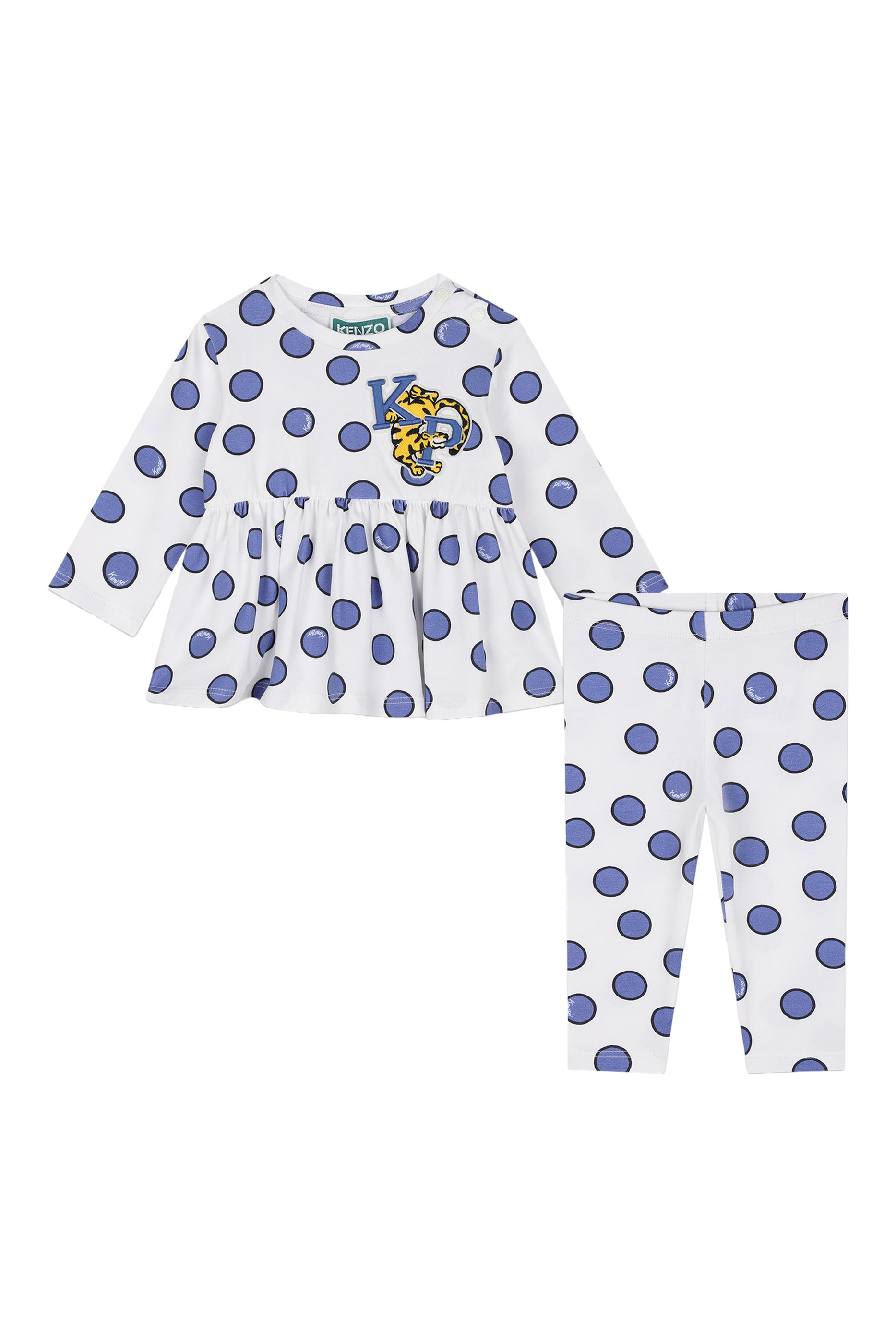 Kids Polka Dot T-Shirt and Leggings Set